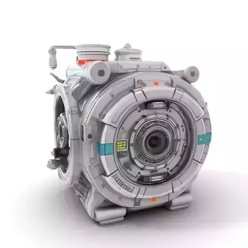 Futuristic Engine Core model pack Low-poly 3D model