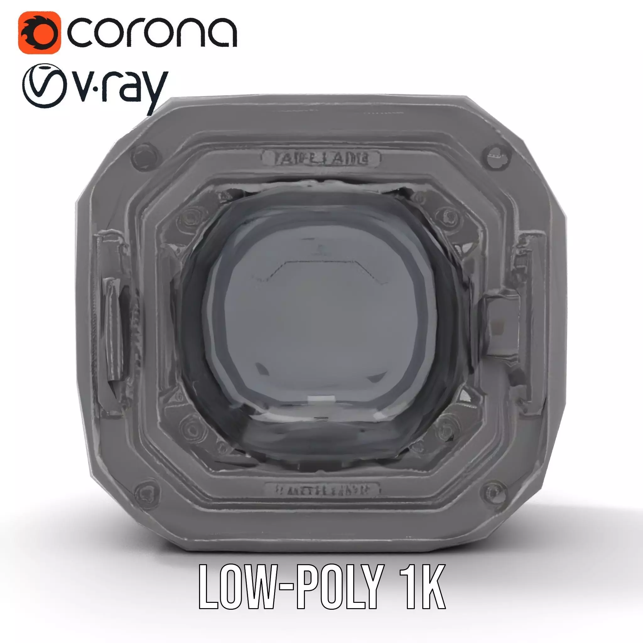 Futuristic Airlock Hatch model pack Low-poly 3D model_20