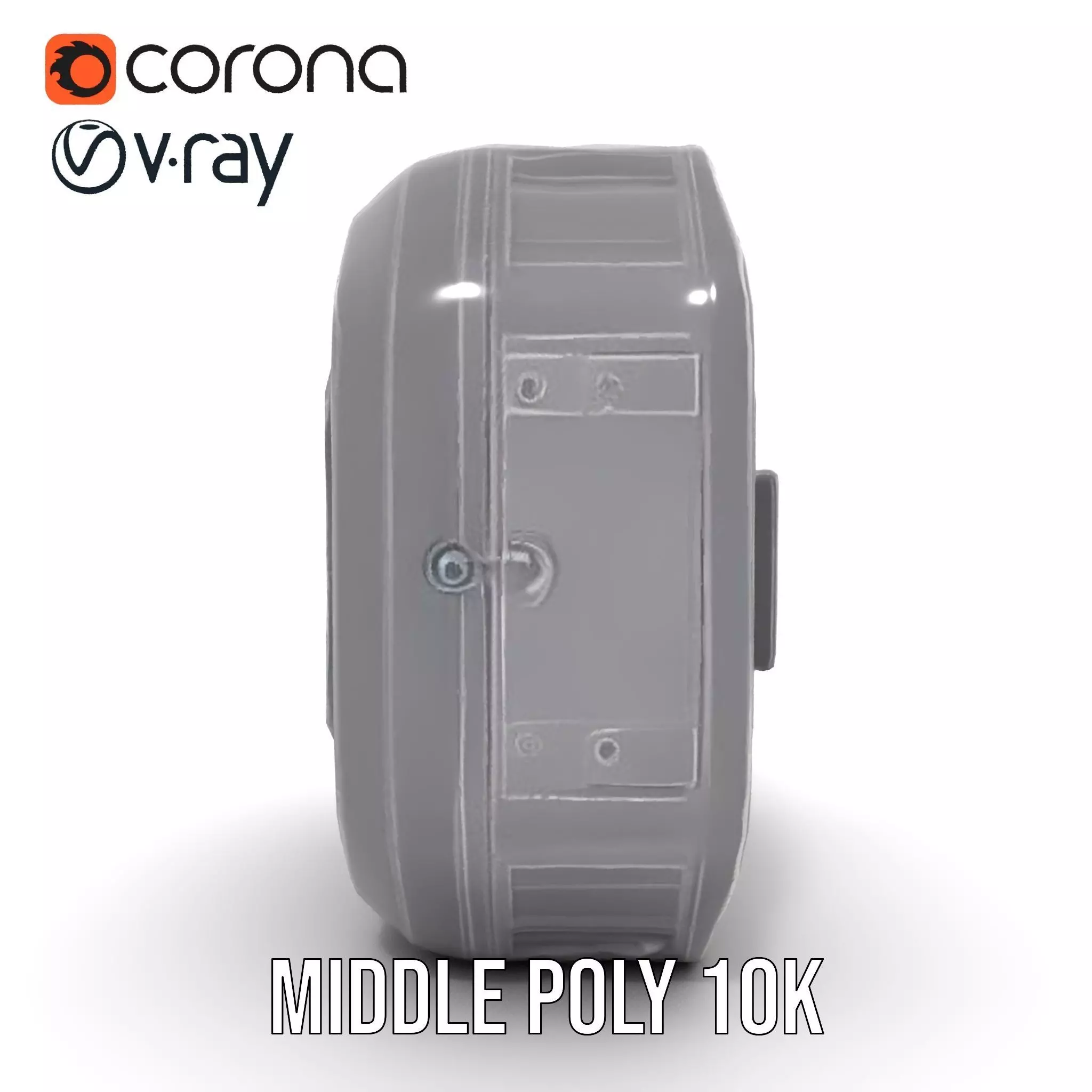 Futuristic Airlock Hatch model pack Low-poly 3D model_7