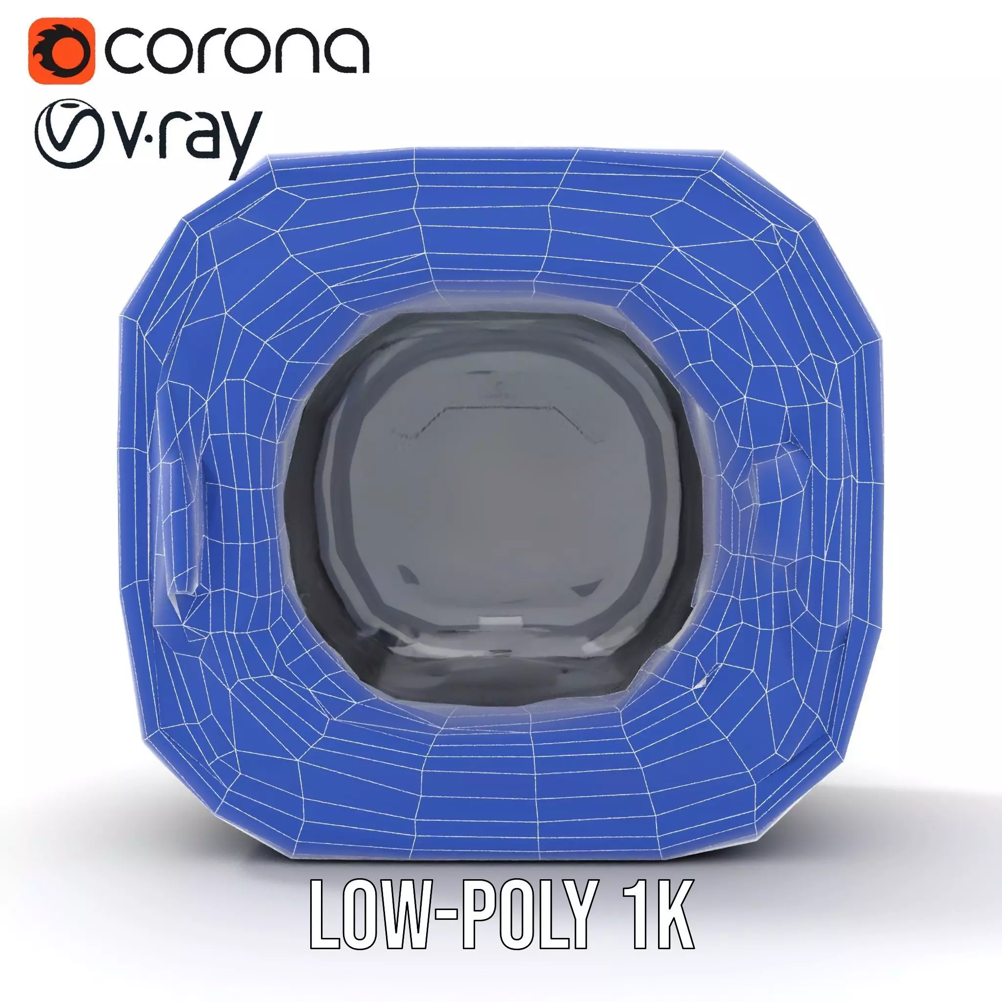 Futuristic Airlock Hatch model pack Low-poly 3D model_29