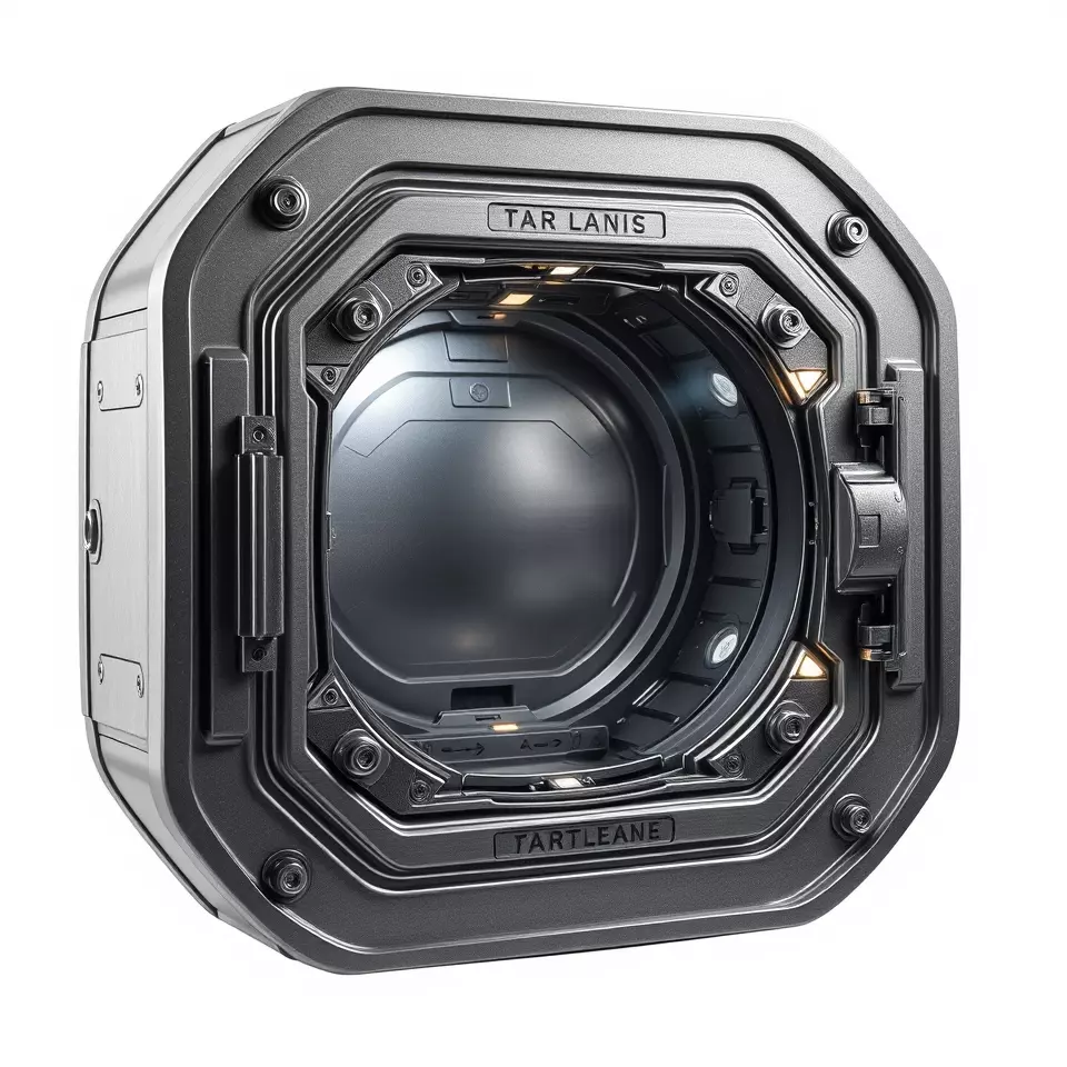 Futuristic Airlock Hatch model pack Low-poly 3D model_3