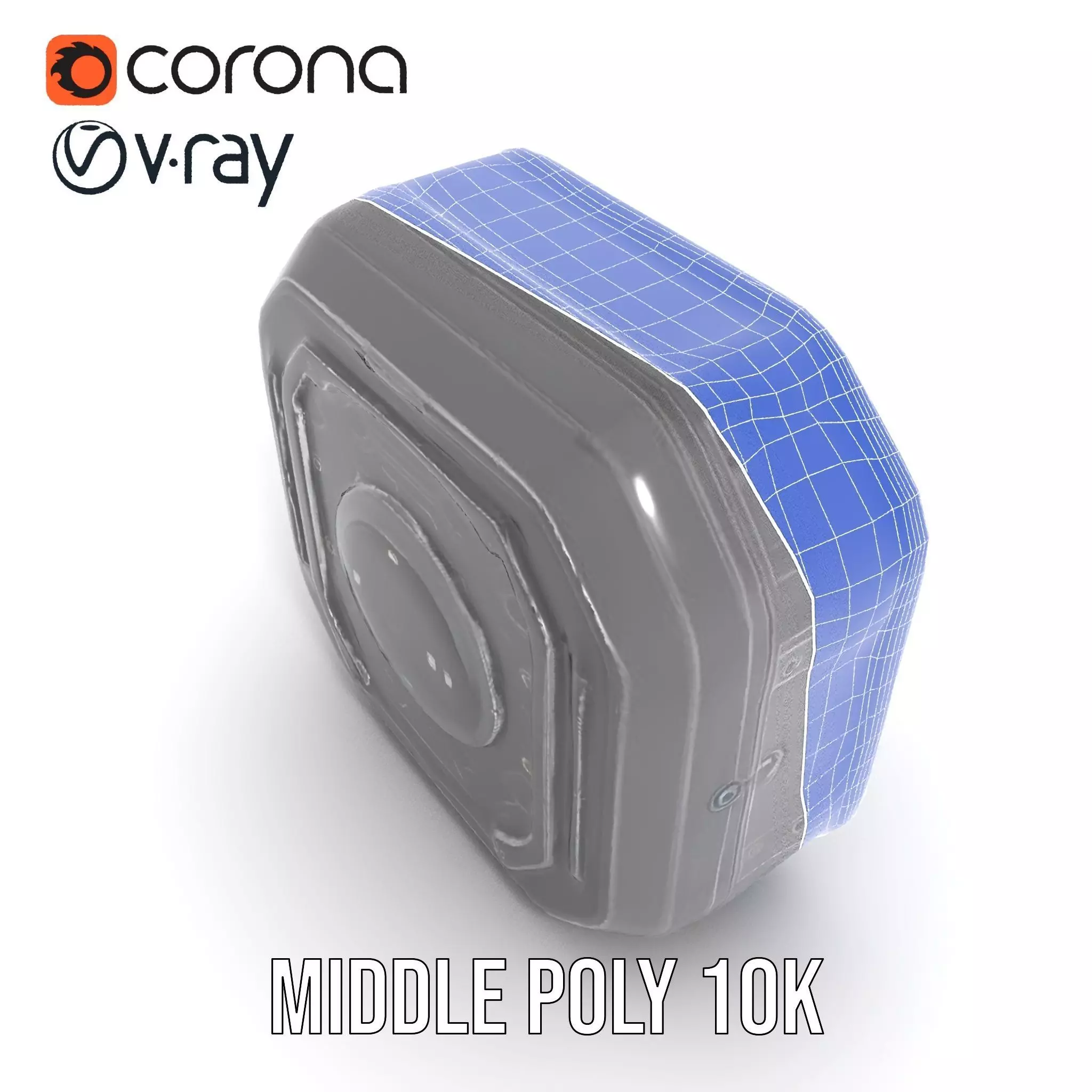 Futuristic Airlock Hatch model pack Low-poly 3D model_25