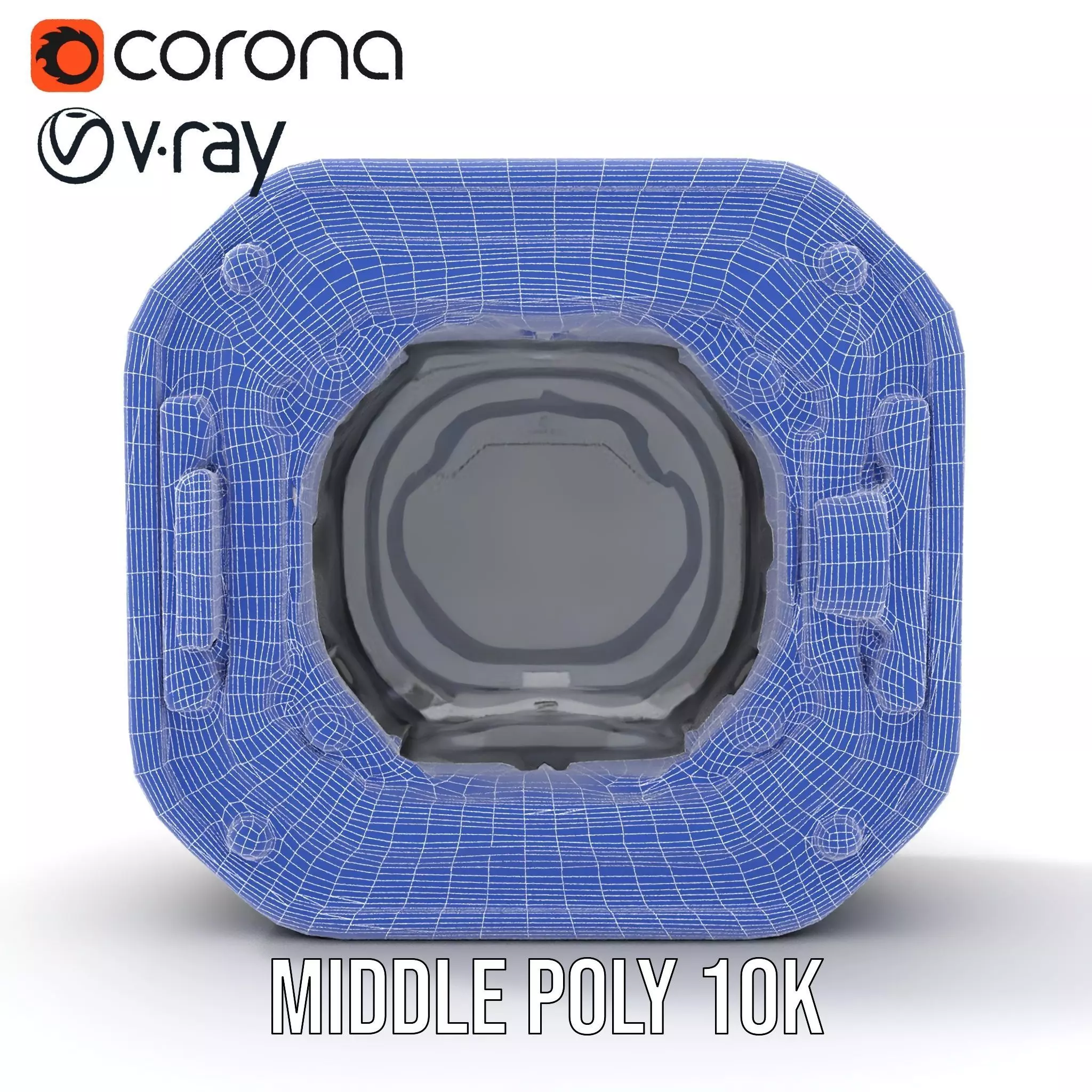 Futuristic Airlock Hatch model pack Low-poly 3D model_19