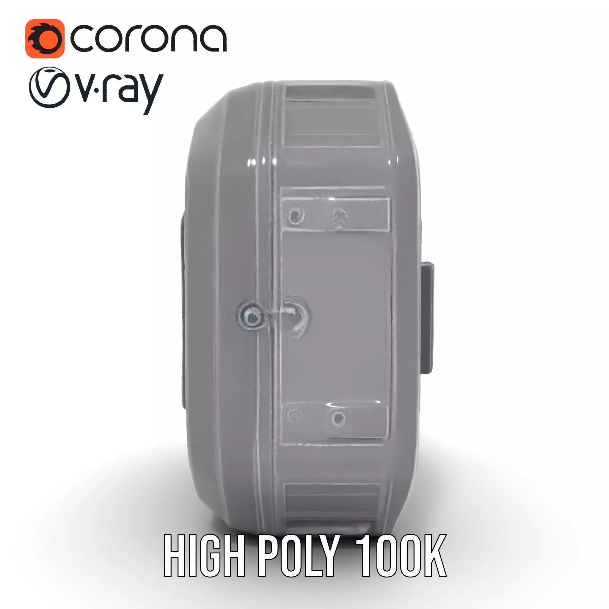 Futuristic Airlock Hatch model pack Low-poly 3D model_27