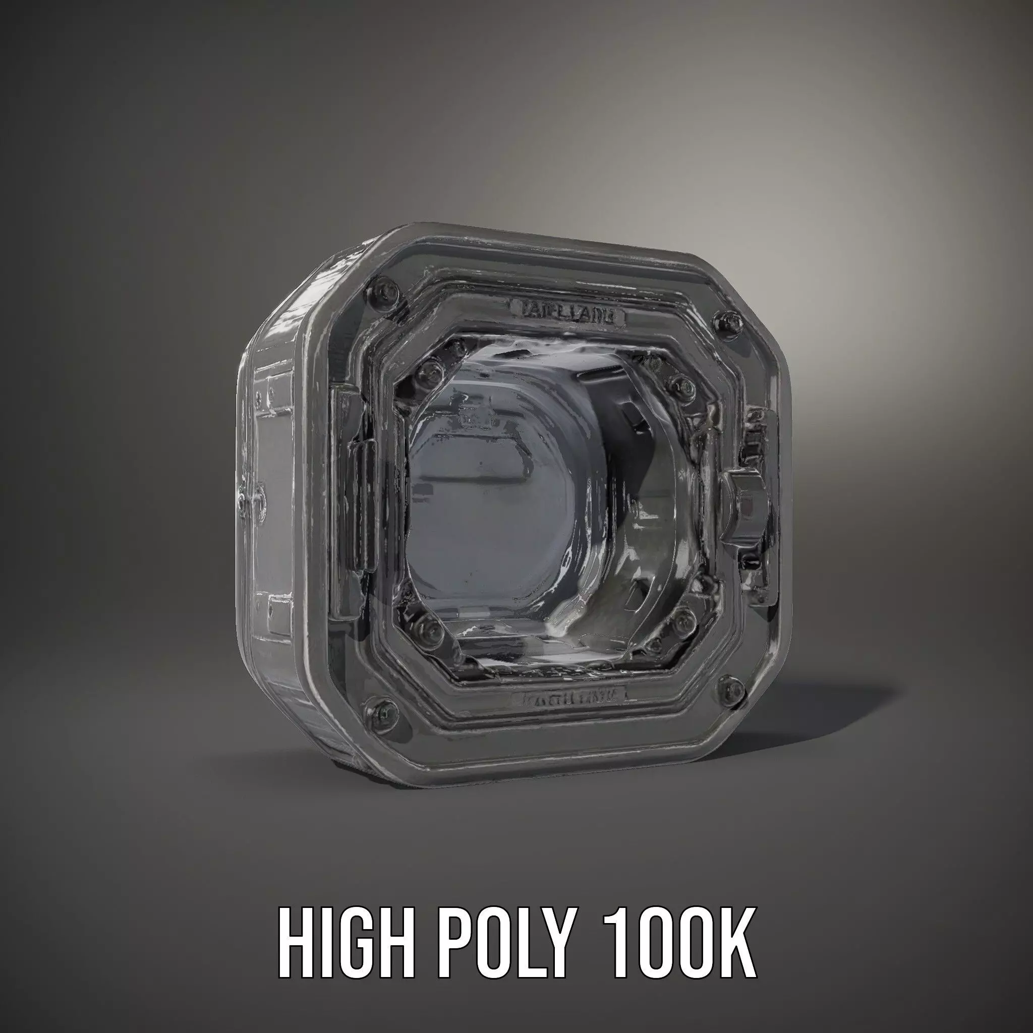 Futuristic Airlock Hatch model pack Low-poly 3D model_18