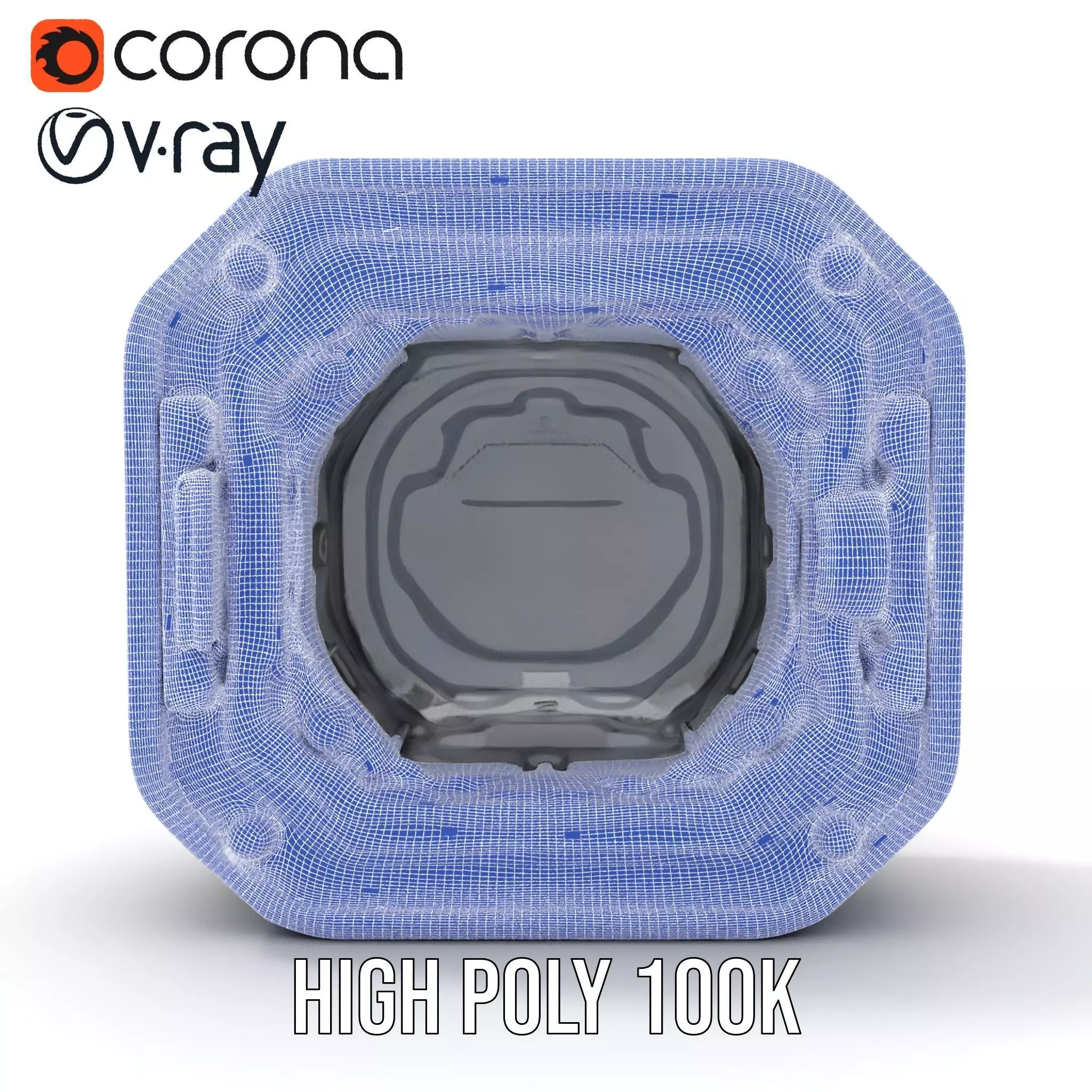 Futuristic Airlock Hatch model pack Low-poly 3D model_33