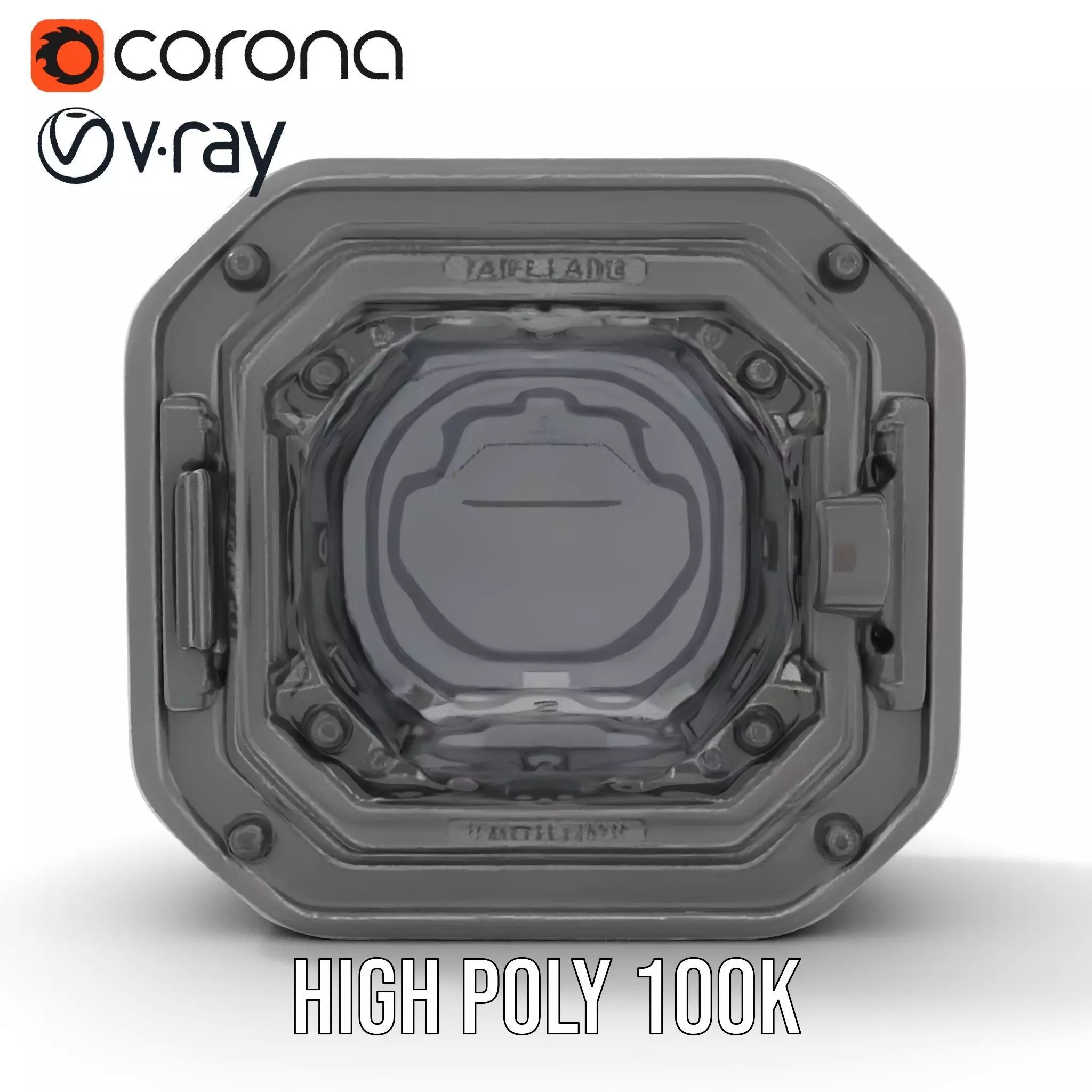 Futuristic Airlock Hatch model pack Low-poly 3D model_21