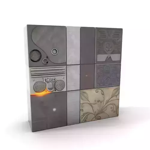 Decorative Tile Patterns Model Pack Low-poly 3D model