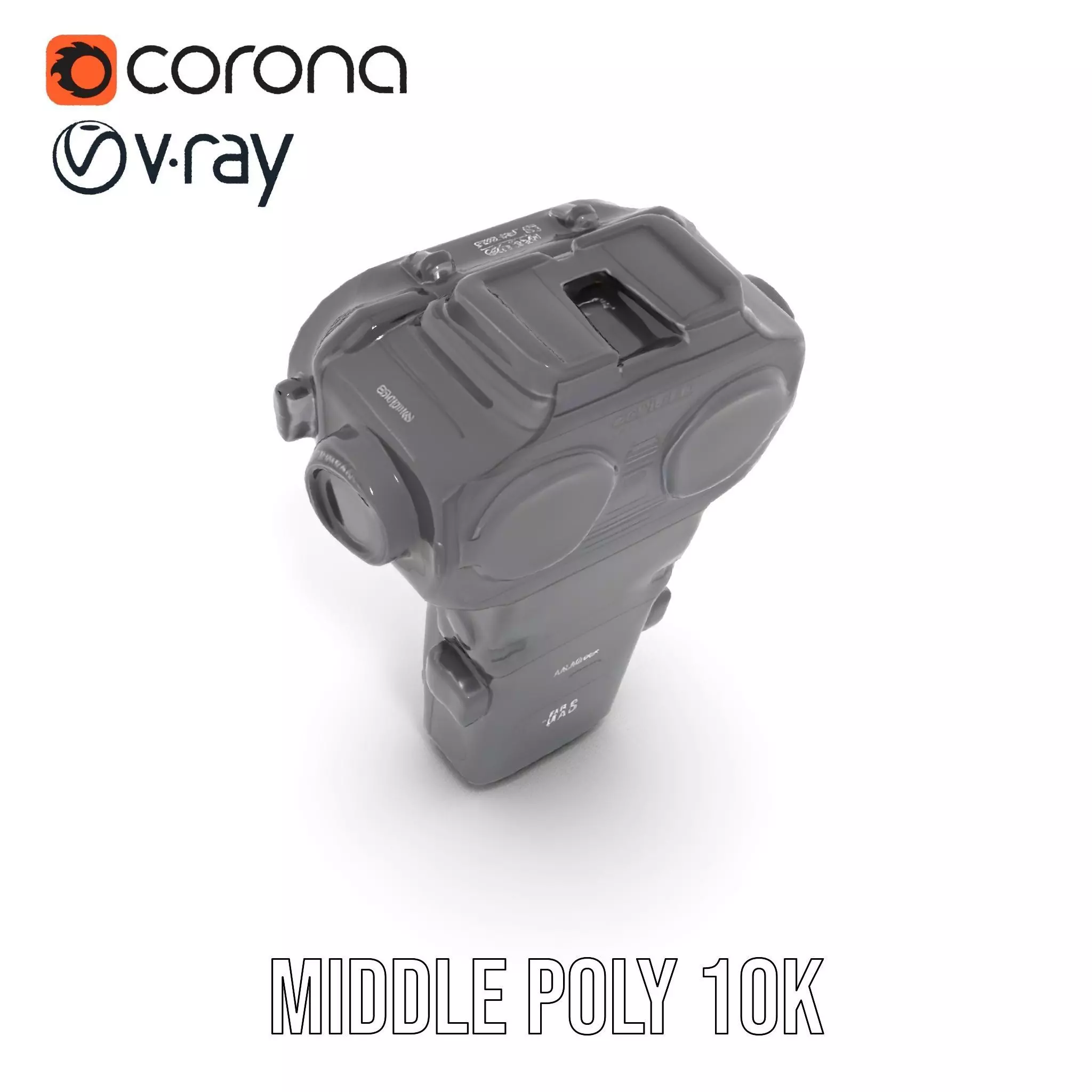 Futuristic Device model pack with PBR Textures Low-poly 3D model_7