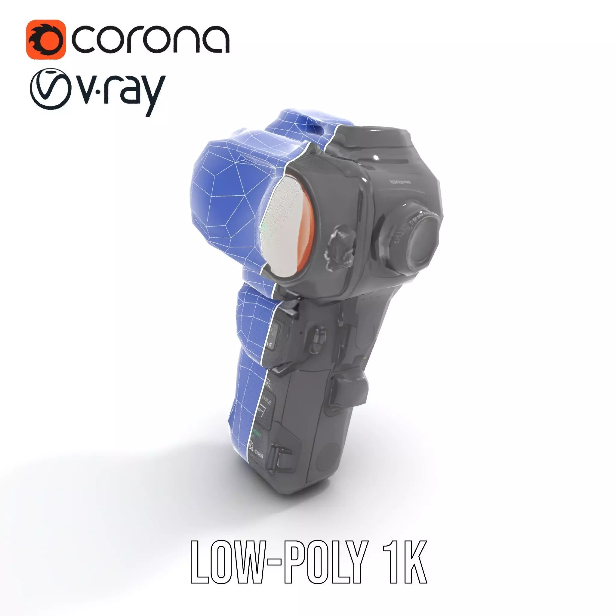 Futuristic Device model pack with PBR Textures Low-poly 3D model_28