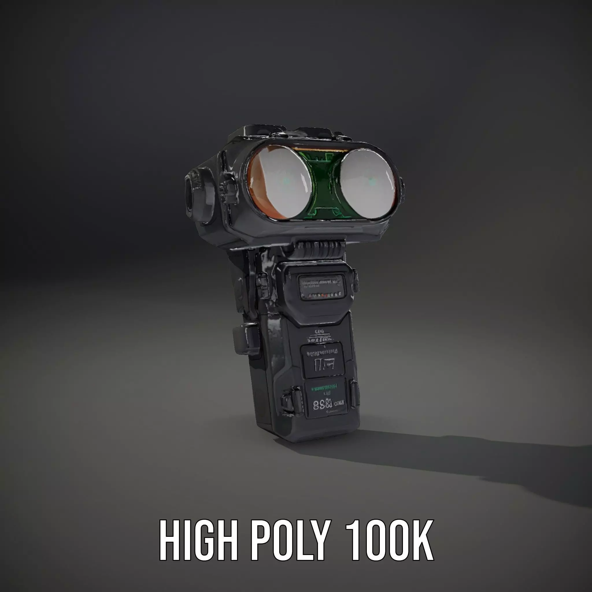 Futuristic Device model pack with PBR Textures Low-poly 3D model_9