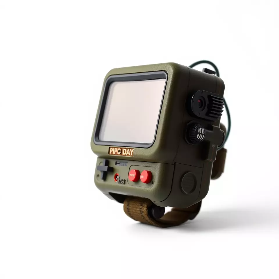 RetroFuturistic Wrist Device Model Pack Low-poly 3D model_3