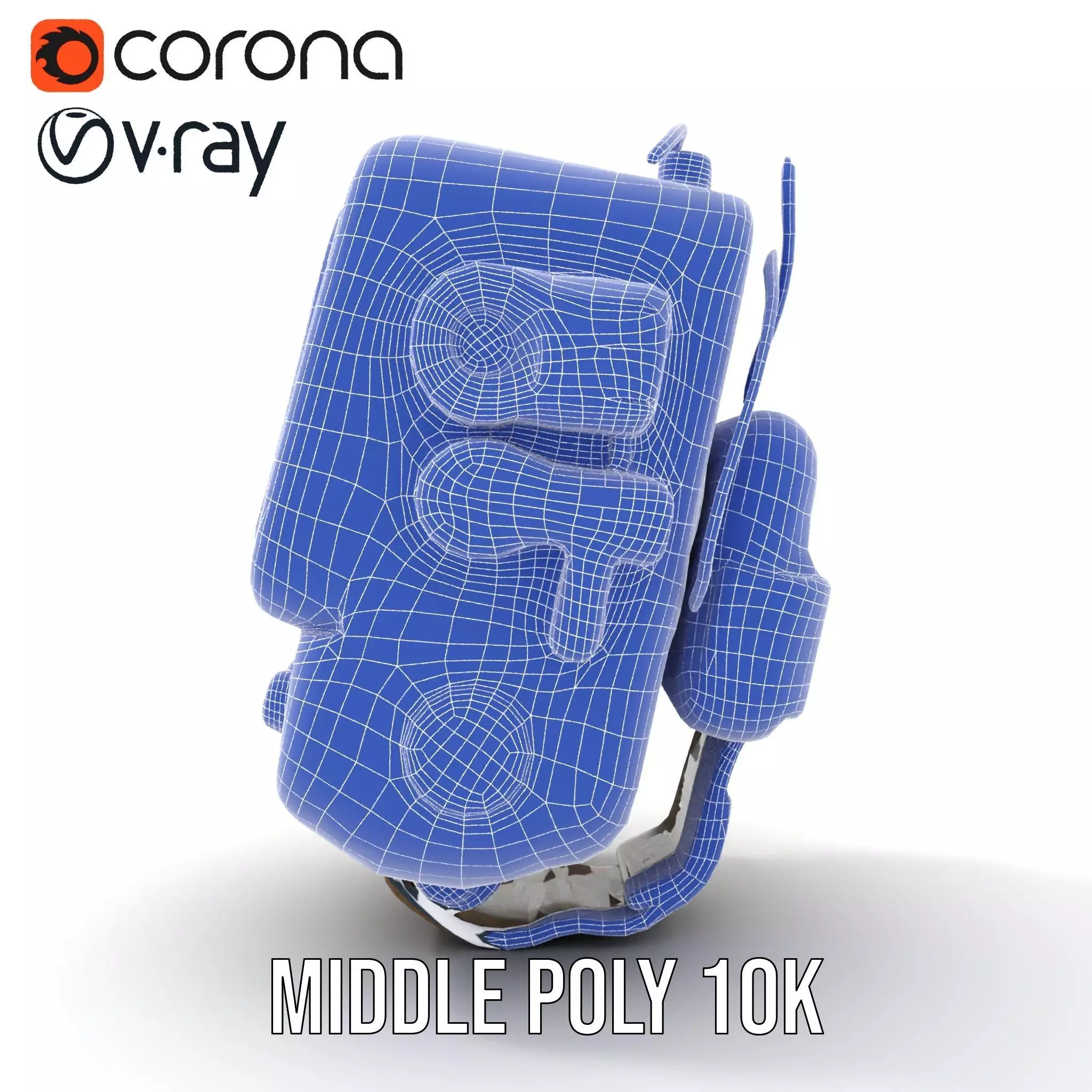 RetroFuturistic Wrist Device Model Pack Low-poly 3D model_28