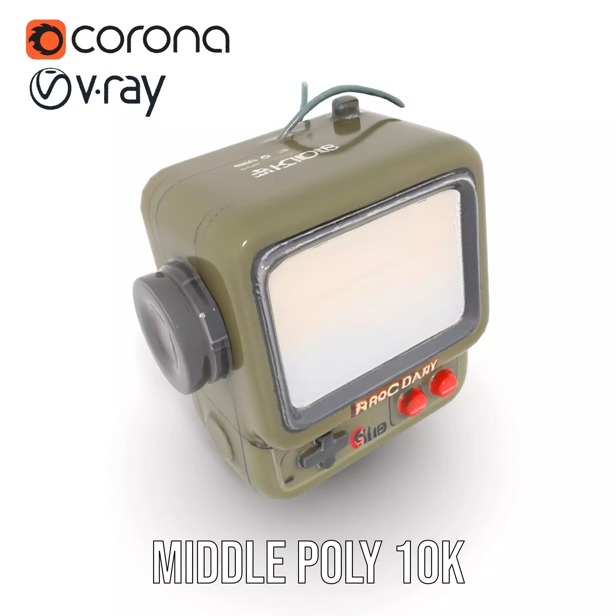 RetroFuturistic Wrist Device Model Pack Low-poly 3D model_12