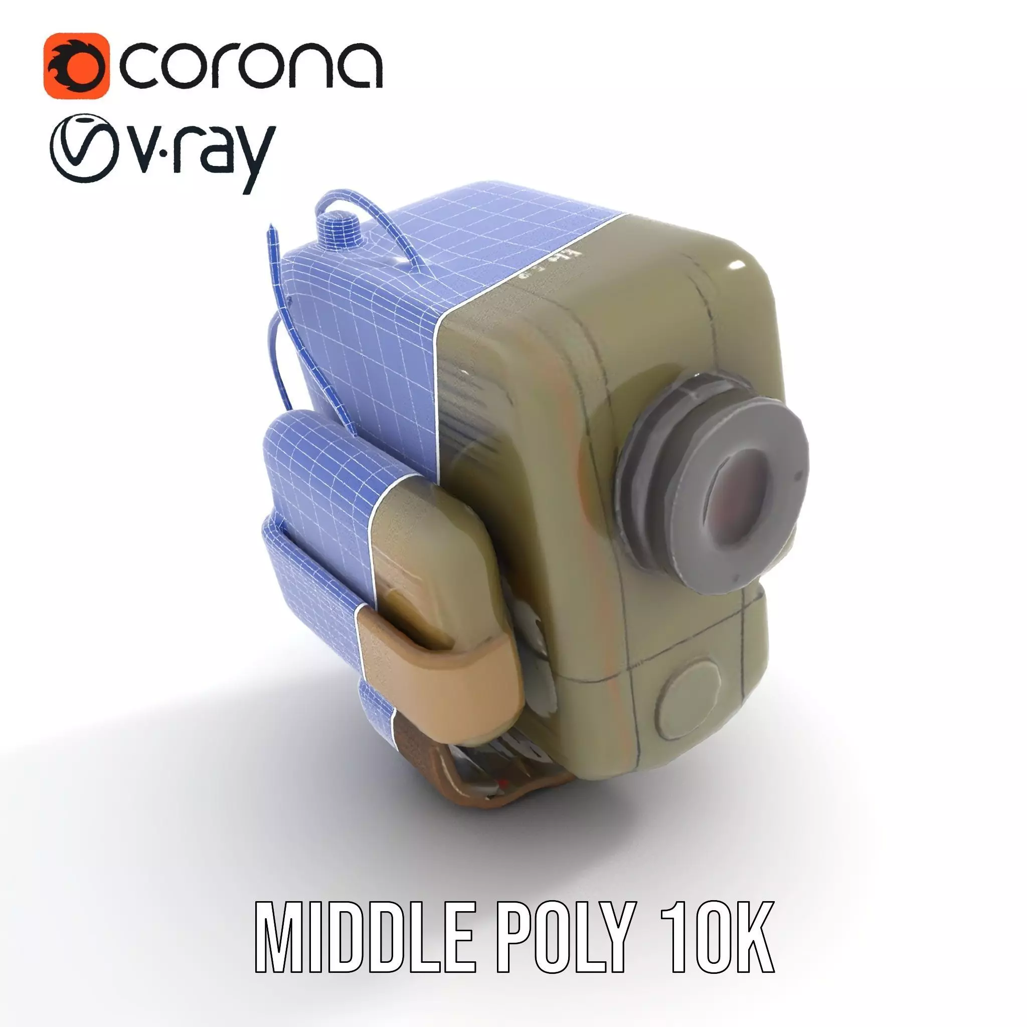 RetroFuturistic Wrist Device Model Pack Low-poly 3D model_23