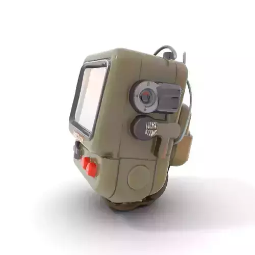 RetroFuturistic Wrist Device Model Pack Low-poly 3D model