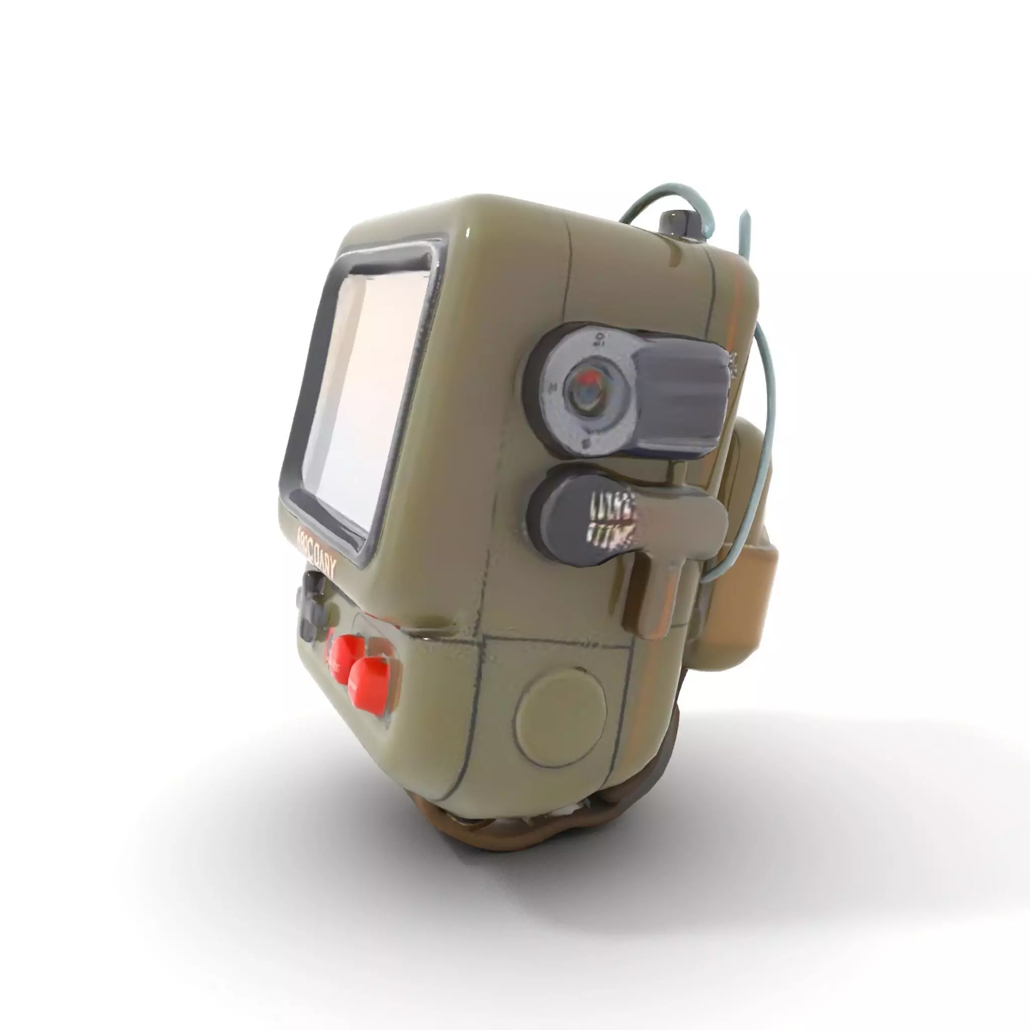 RetroFuturistic Wrist Device Model Pack Low-poly 3D model_6