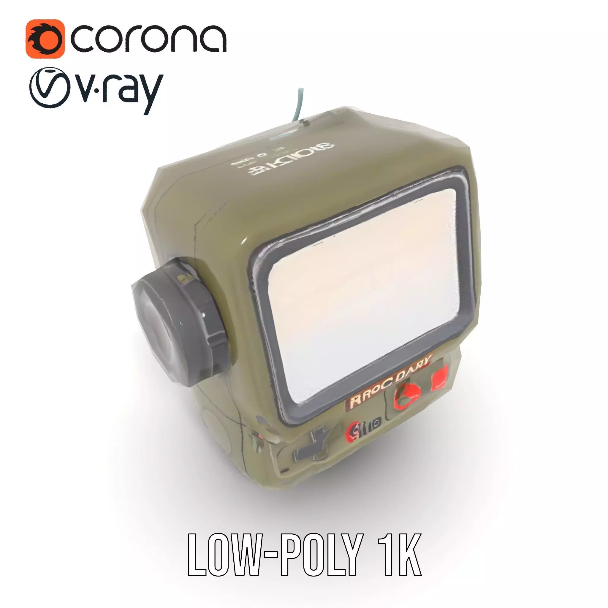 RetroFuturistic Wrist Device Model Pack Low-poly 3D model_21