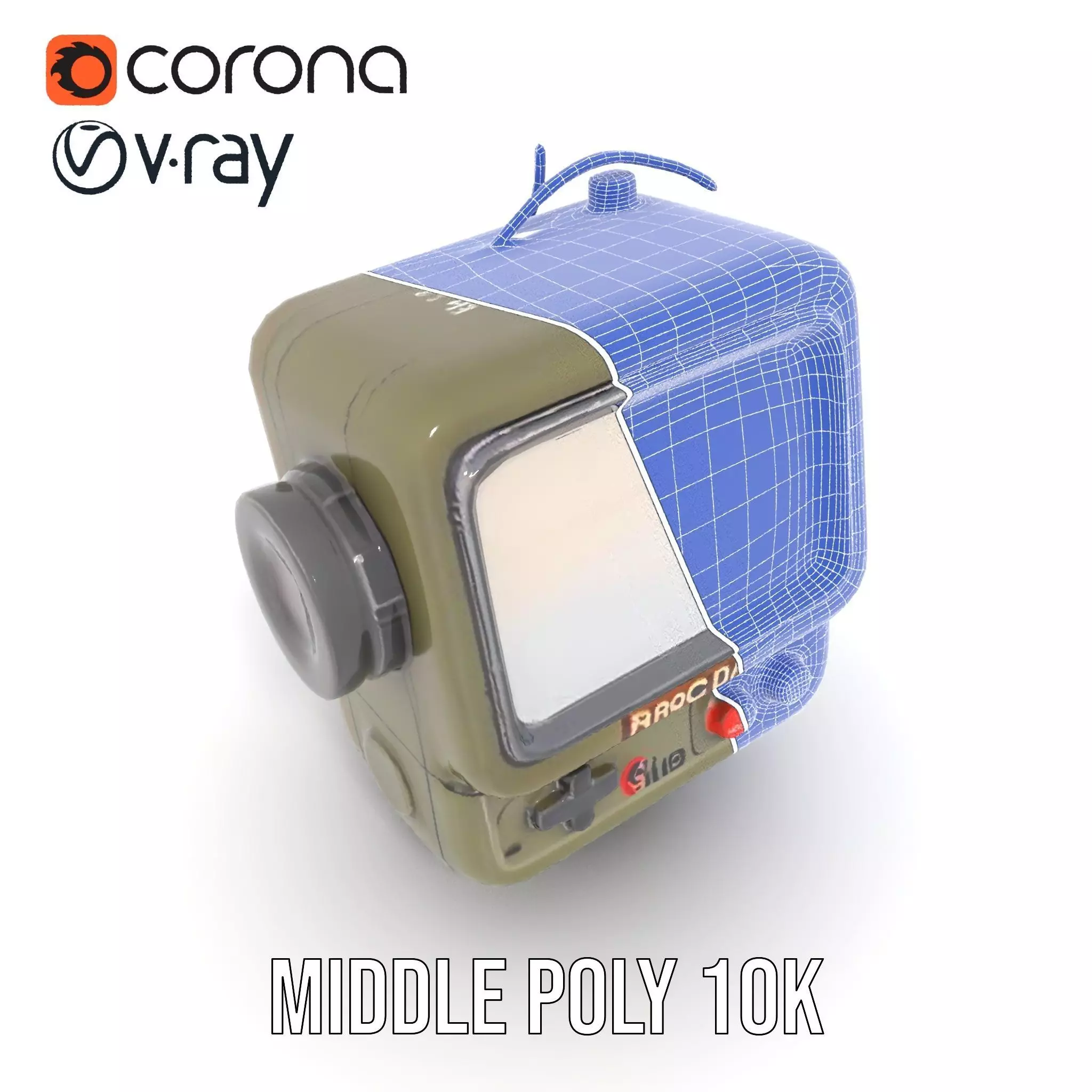 RetroFuturistic Wrist Device Model Pack Low-poly 3D model_31