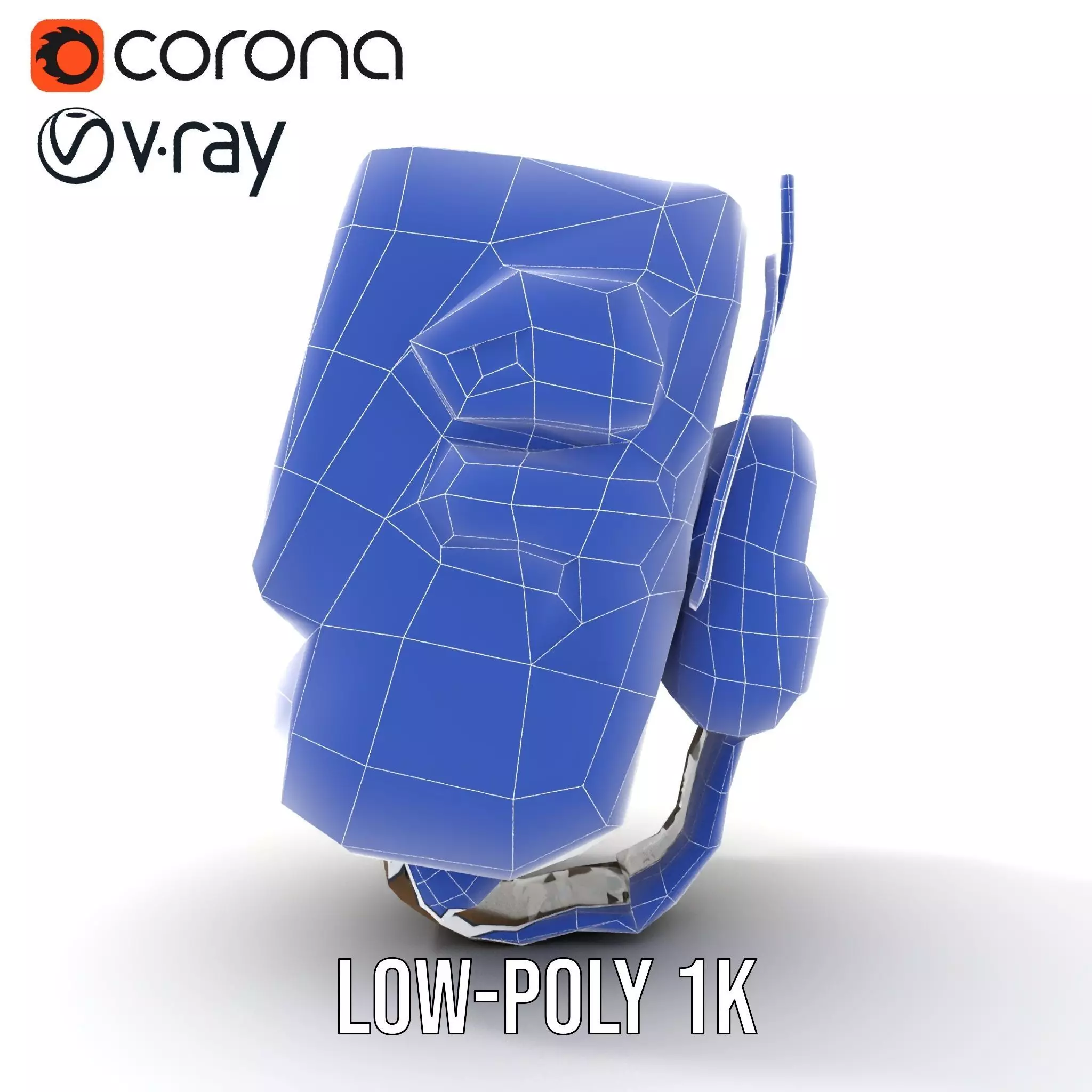 RetroFuturistic Wrist Device Model Pack Low-poly 3D model_15