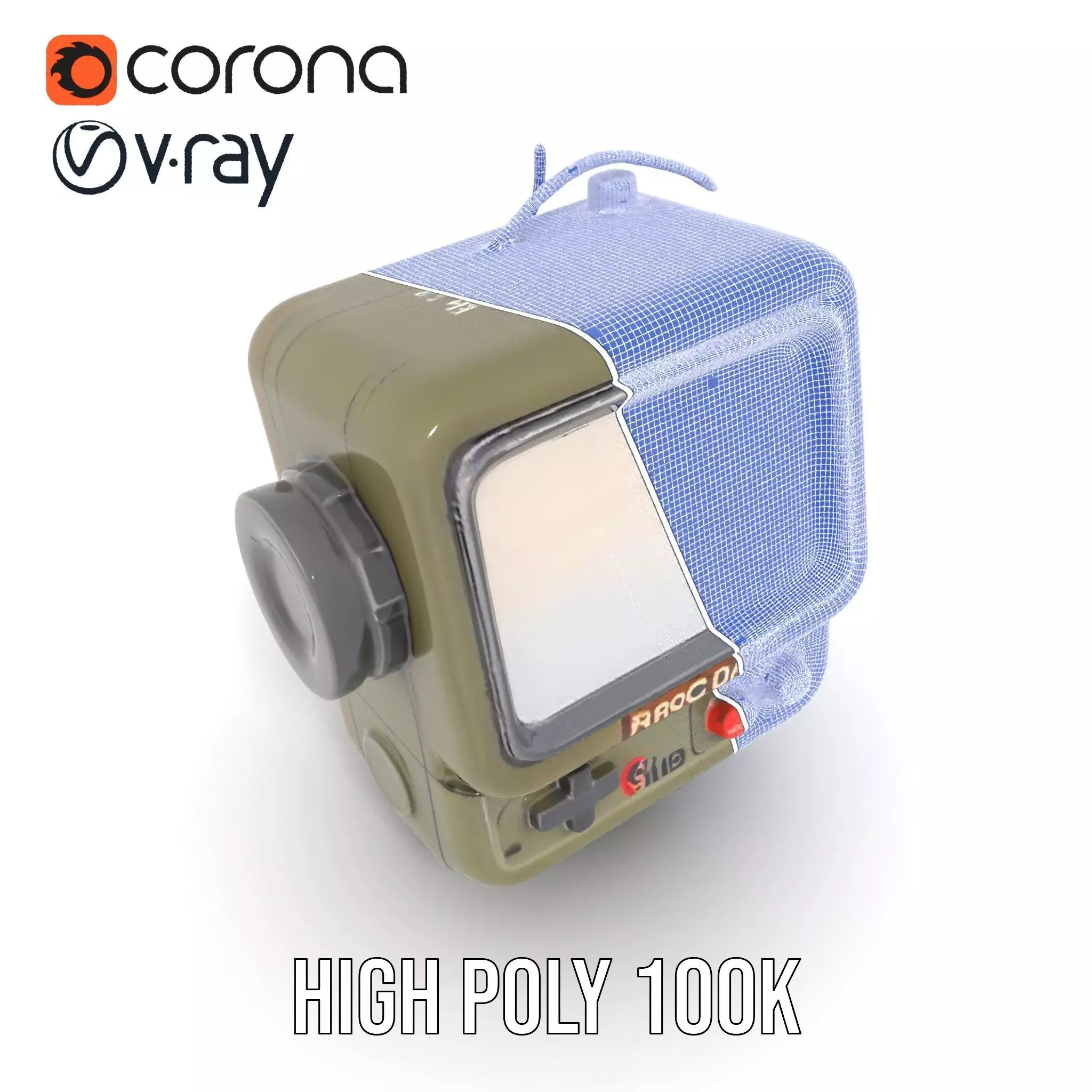 RetroFuturistic Wrist Device Model Pack Low-poly 3D model_34