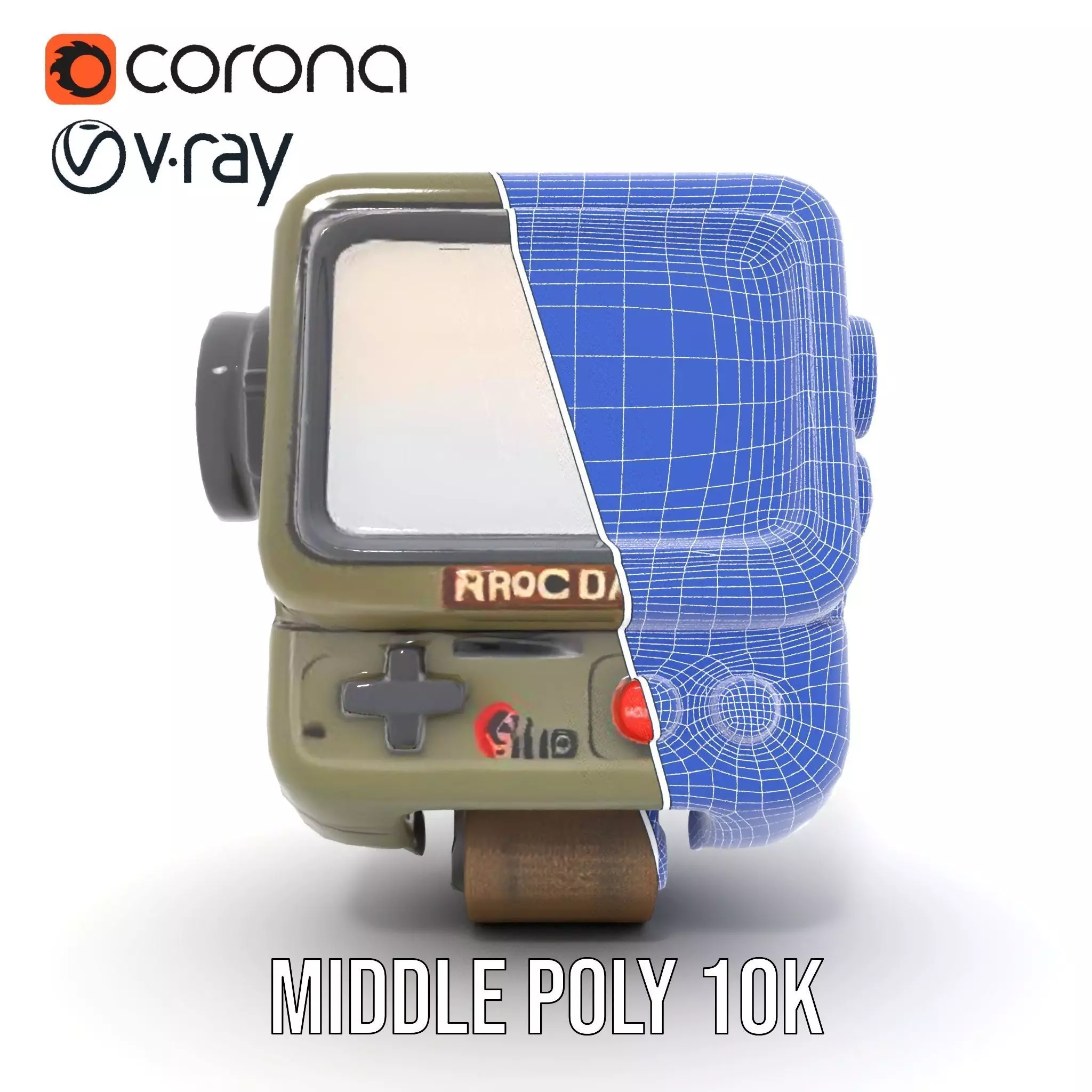 RetroFuturistic Wrist Device Model Pack Low-poly 3D model_26