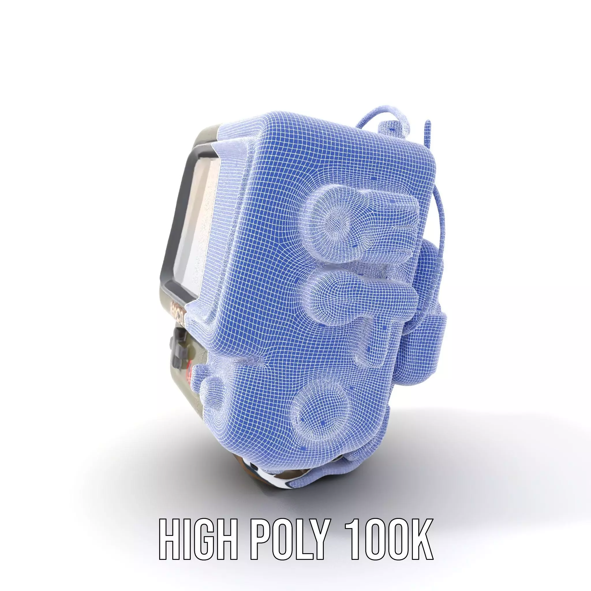 RetroFuturistic Wrist Device Model Pack Low-poly 3D model_5