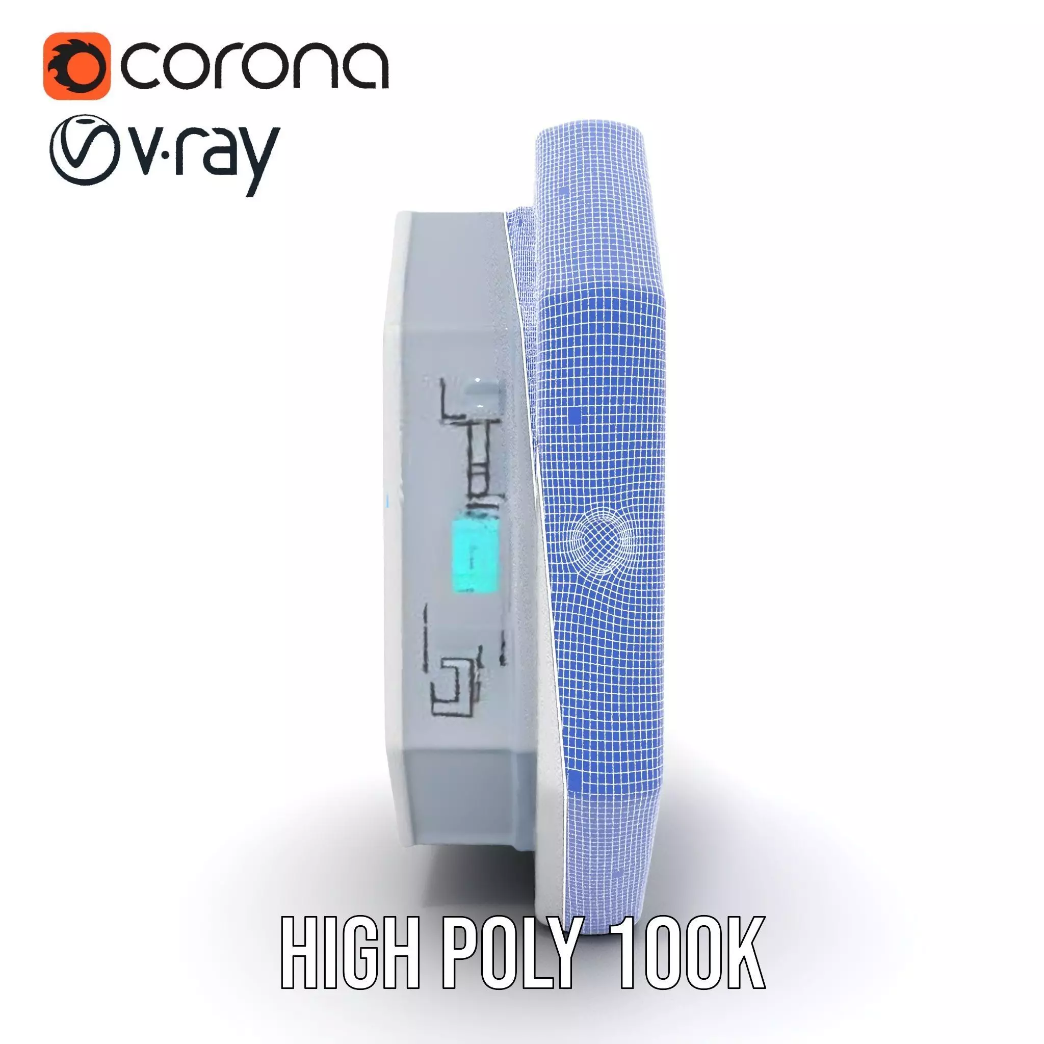 Futuristic Control Panel model pack with interactive display Low-poly 3D model_35