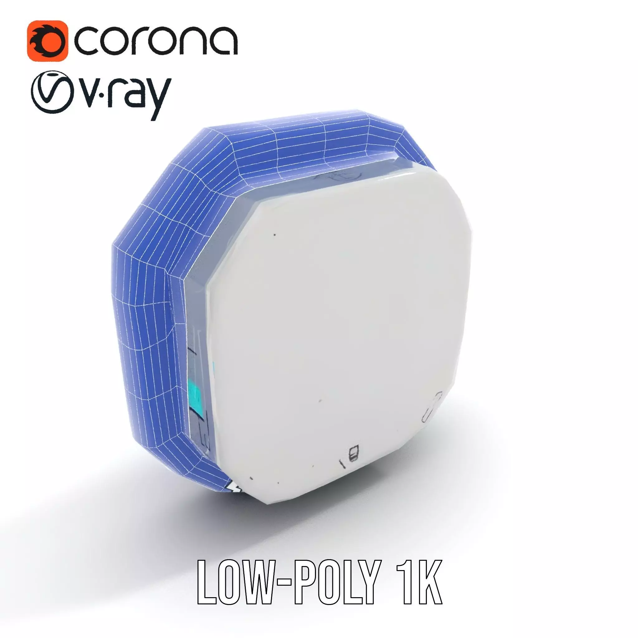 Futuristic Control Panel model pack with interactive display Low-poly 3D model_28