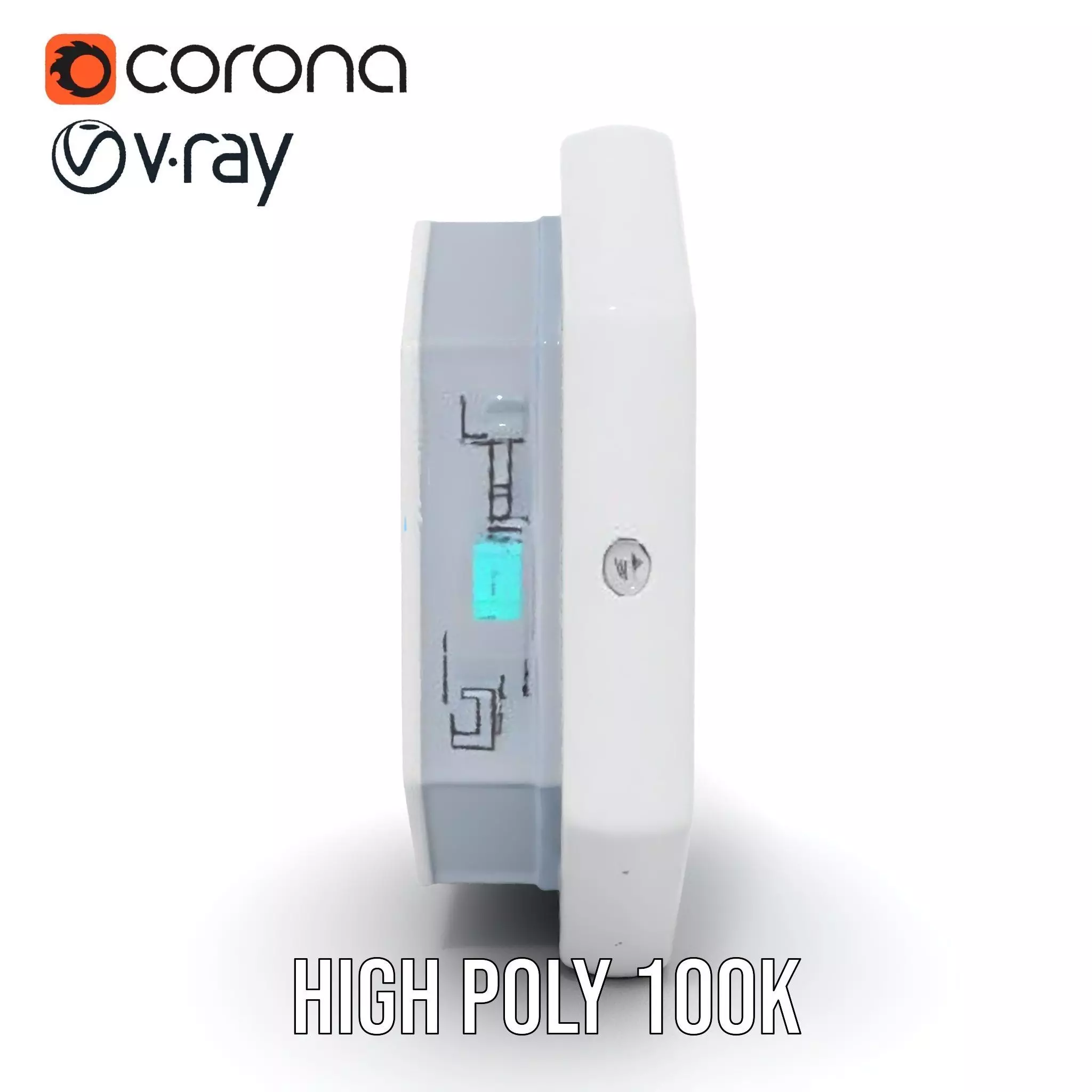 Futuristic Control Panel model pack with interactive display Low-poly 3D model_26