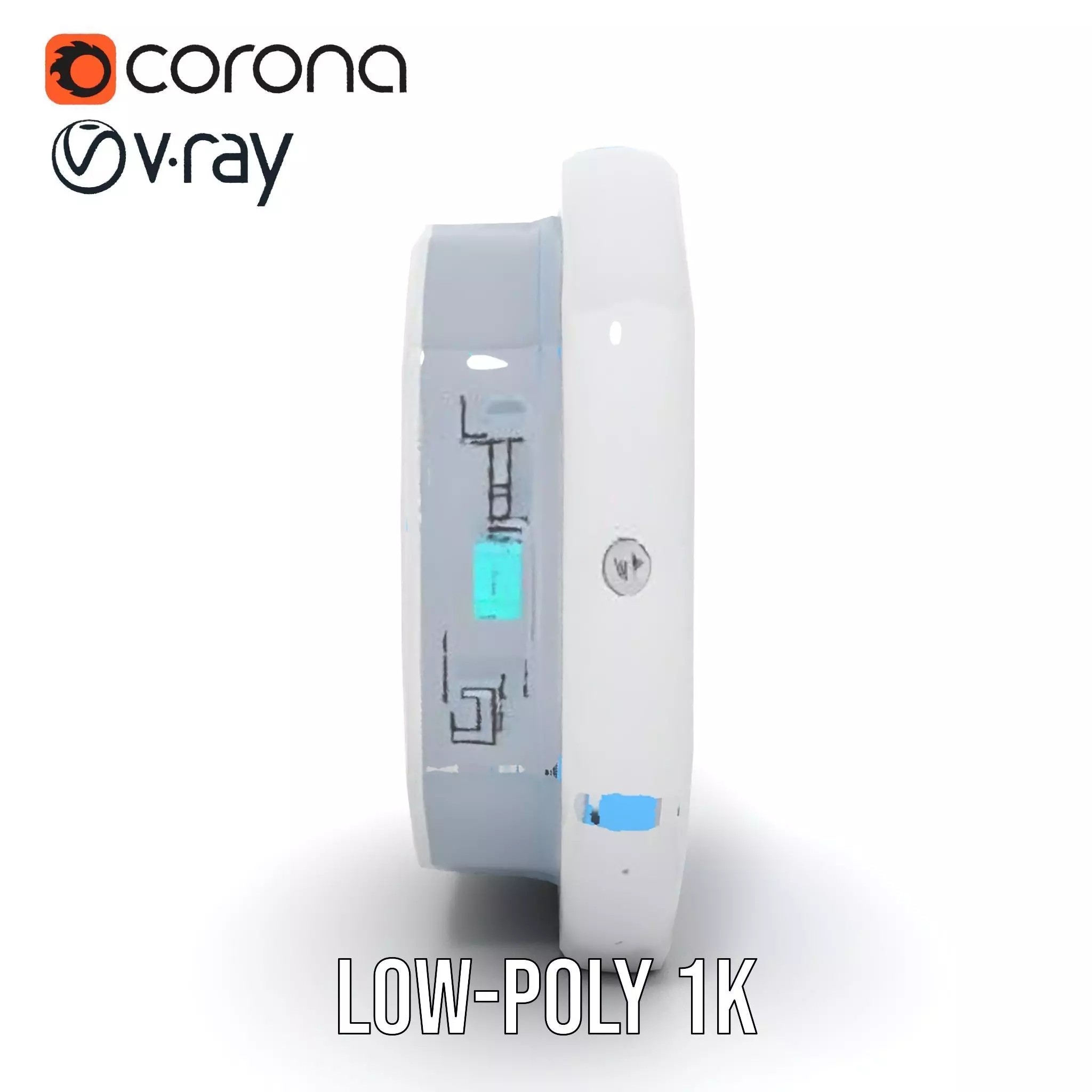 Futuristic Control Panel model pack with interactive display Low-poly 3D model_18