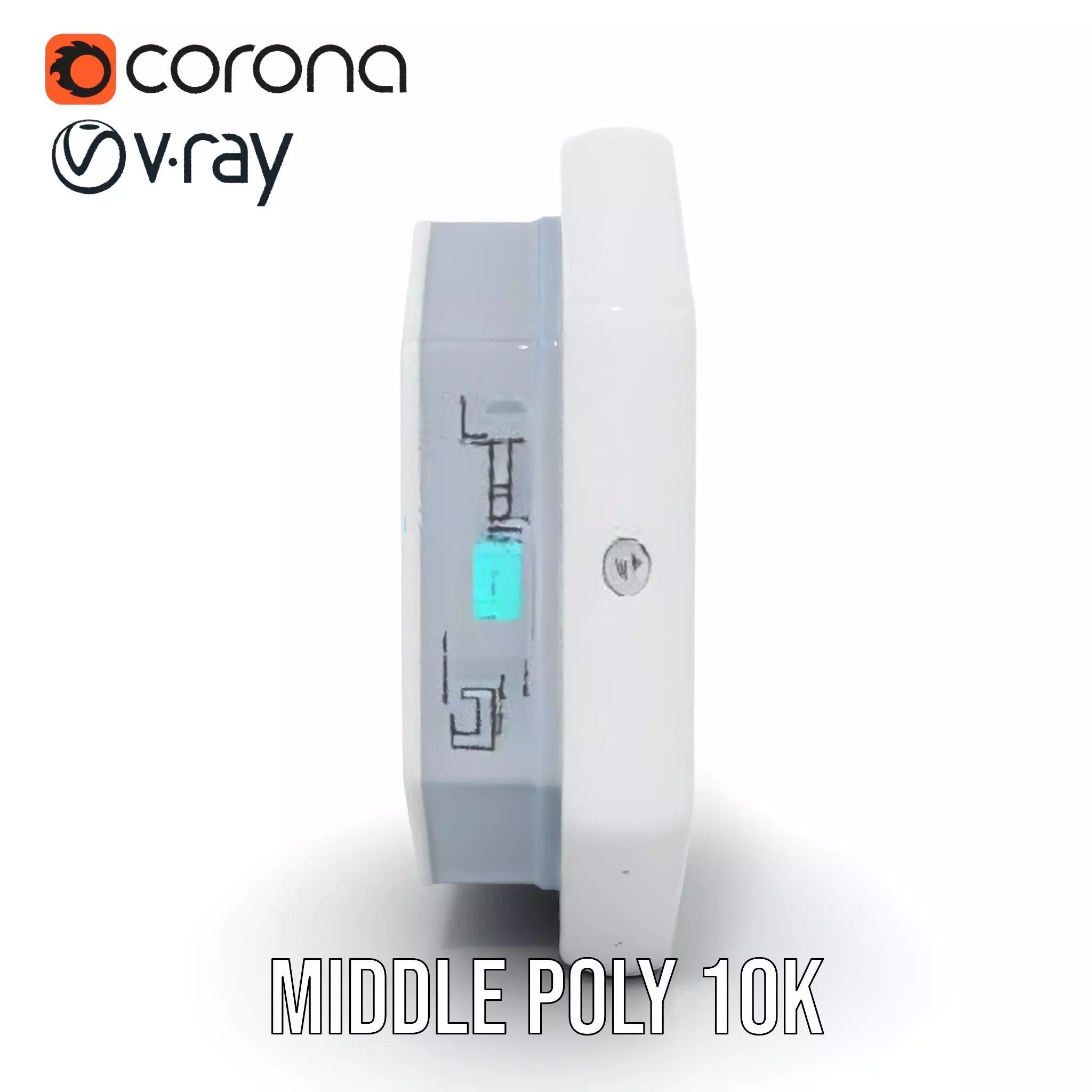 Futuristic Control Panel model pack with interactive display Low-poly 3D model_22