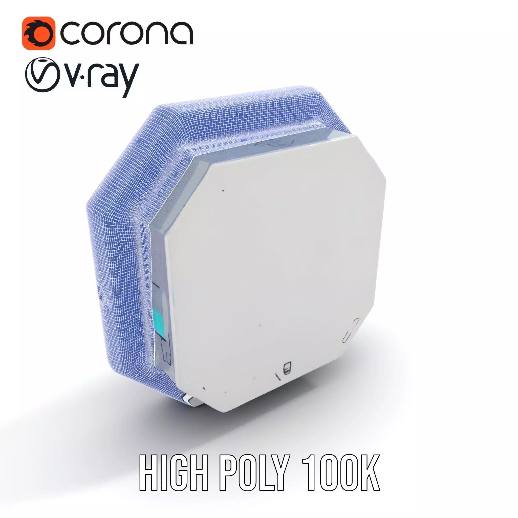 Futuristic Control Panel model pack with interactive display Low-poly 3D model_34