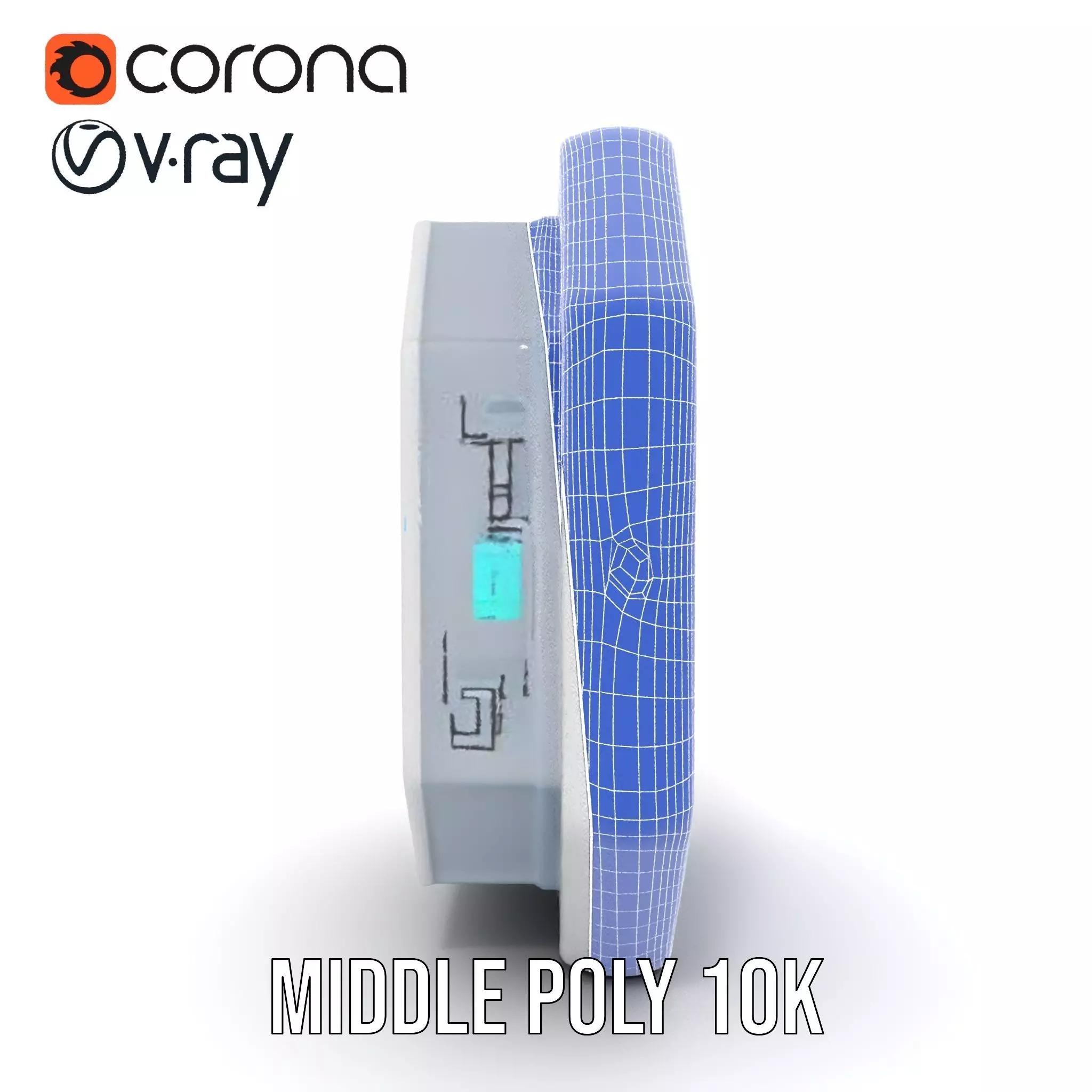 Futuristic Control Panel model pack with interactive display Low-poly 3D model_14