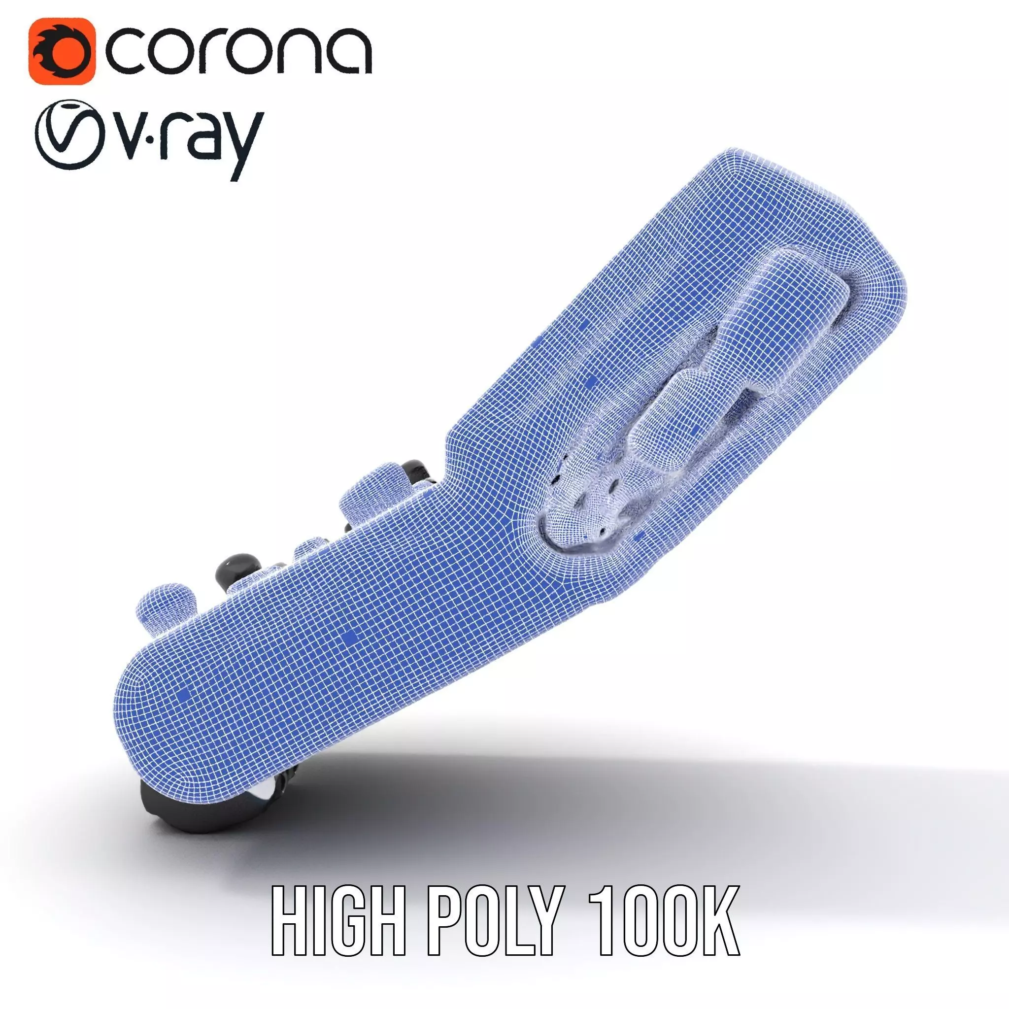 Futuristic Device Model Pack with Interface Display Low-poly 3D model_34