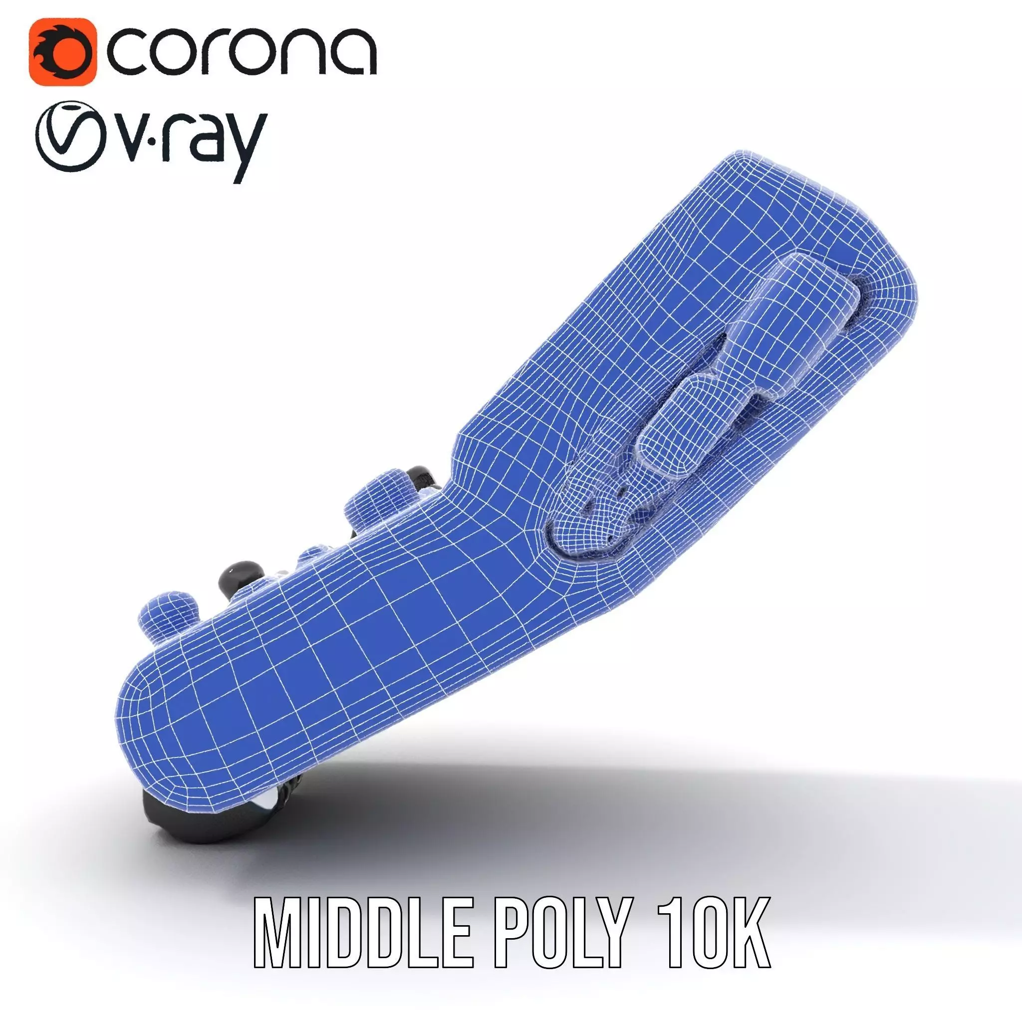 Futuristic Device Model Pack with Interface Display Low-poly 3D model_16