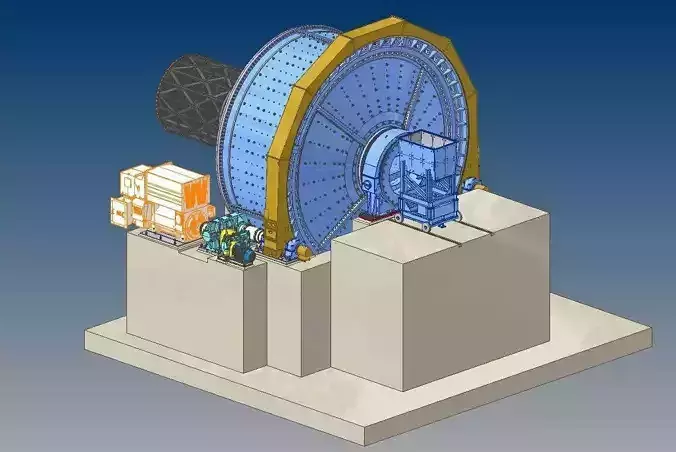  SAG MILL  3D model