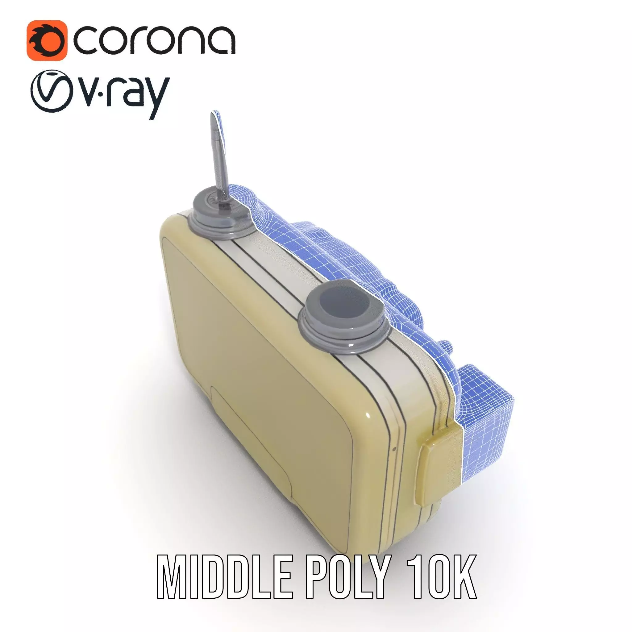 Portable Military Radar Device model pack Low-poly 3D model_17