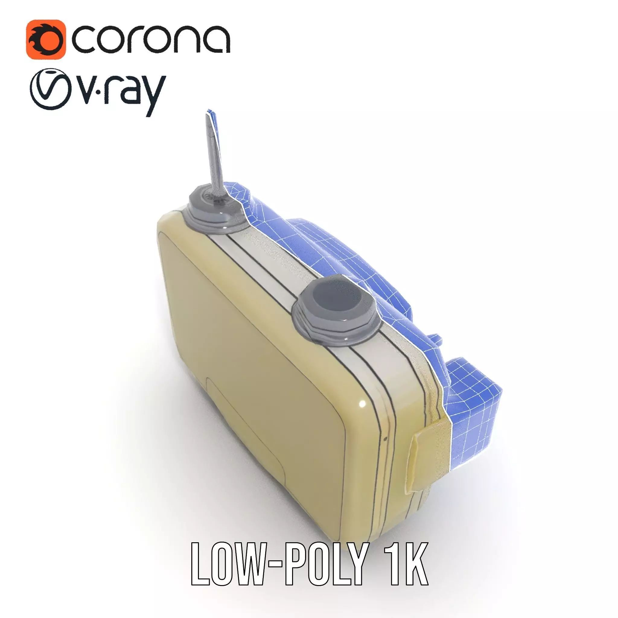 Portable Military Radar Device model pack Low-poly 3D model_29