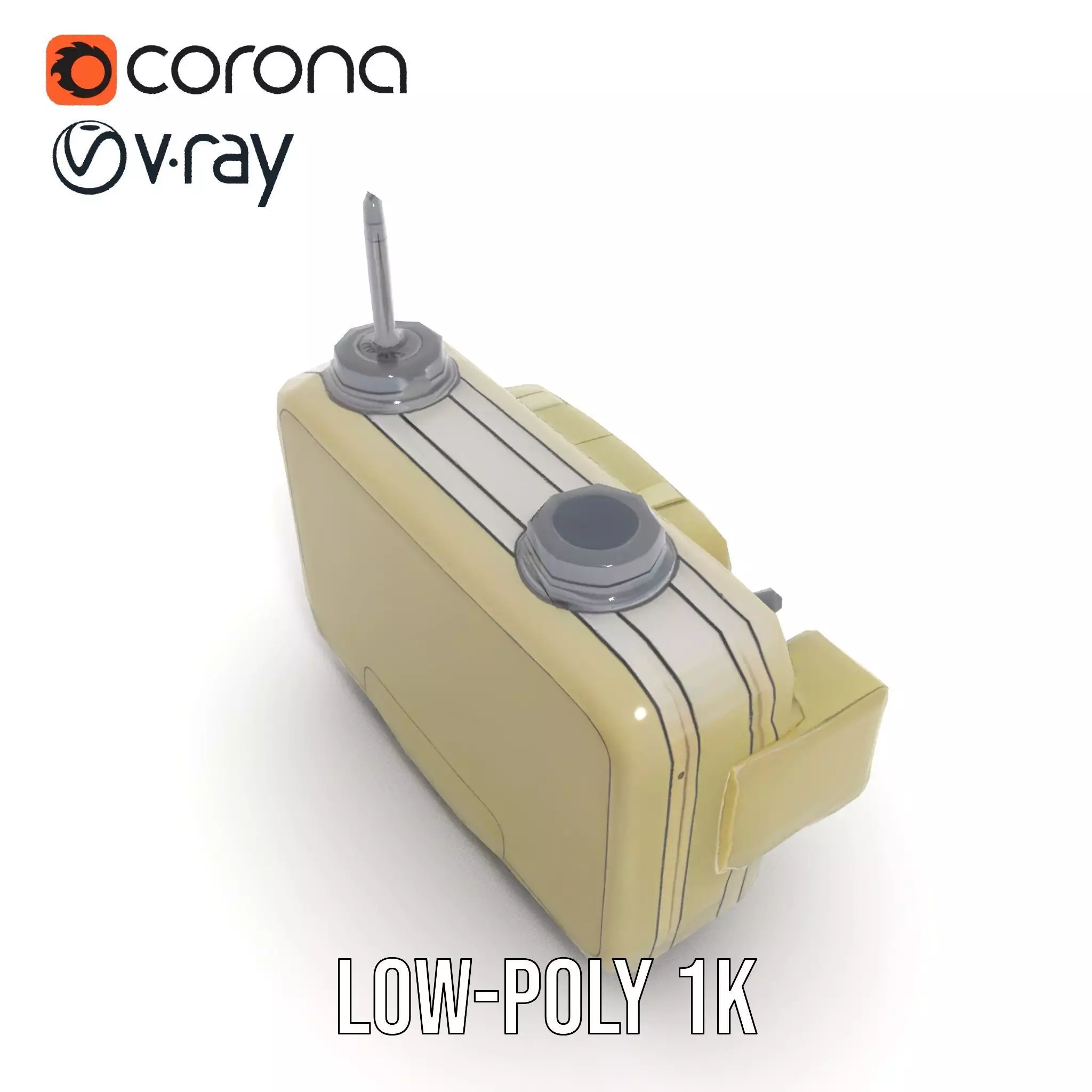 Portable Military Radar Device model pack Low-poly 3D model_23