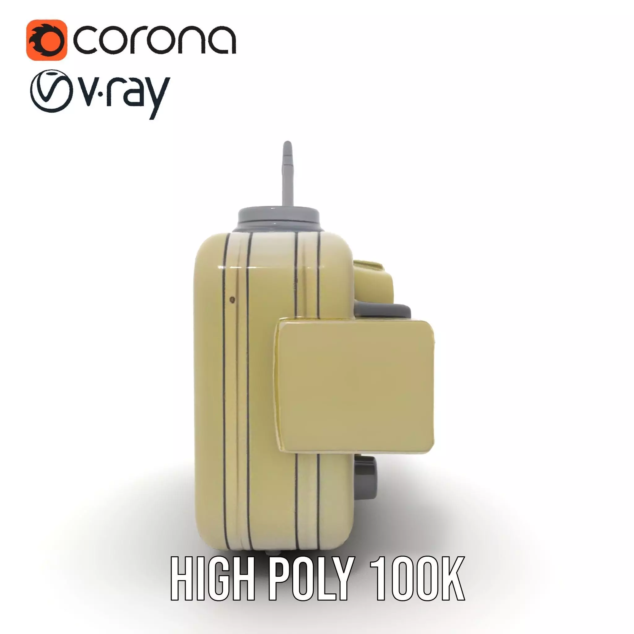 Portable Military Radar Device model pack Low-poly 3D model_21