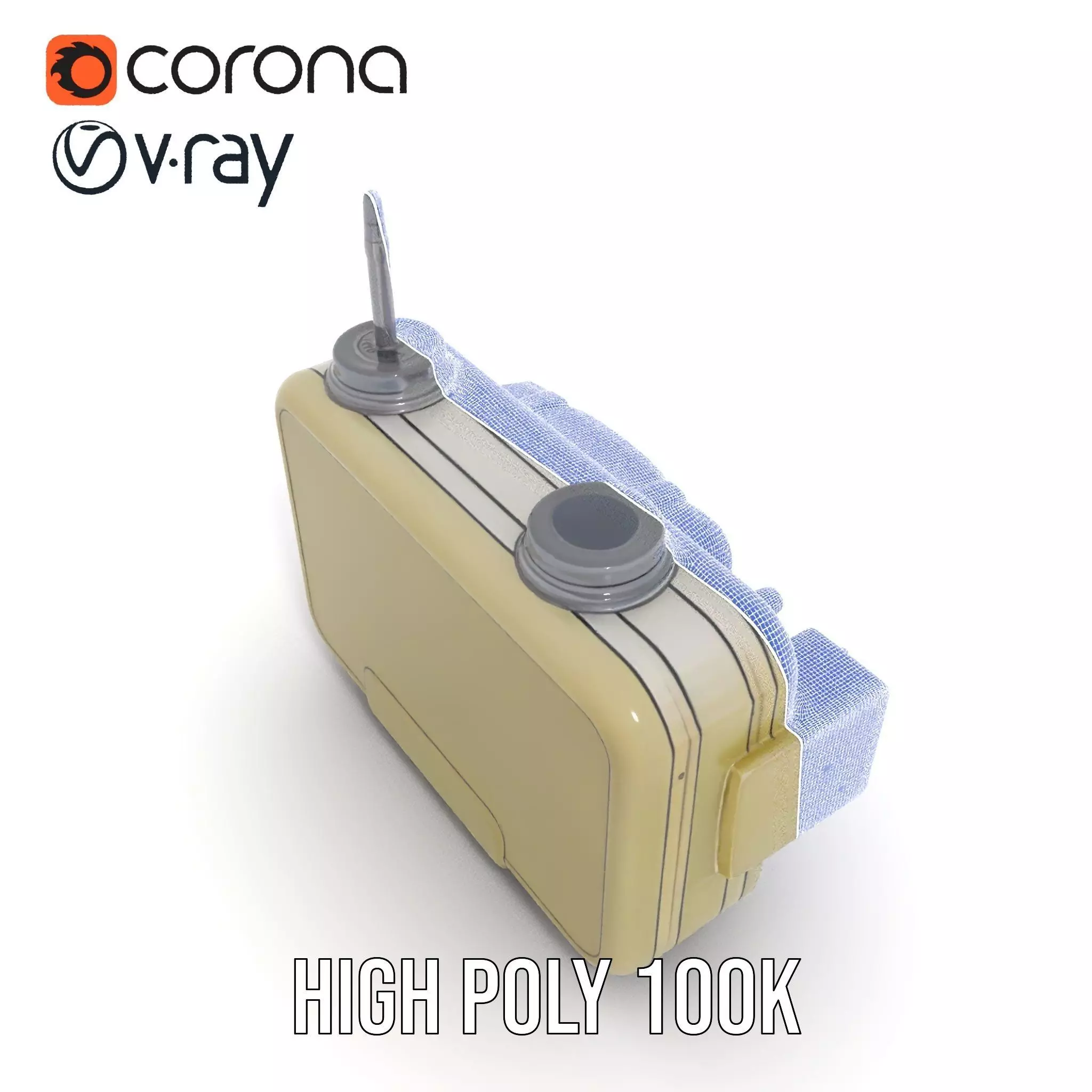 Portable Military Radar Device model pack Low-poly 3D model_27