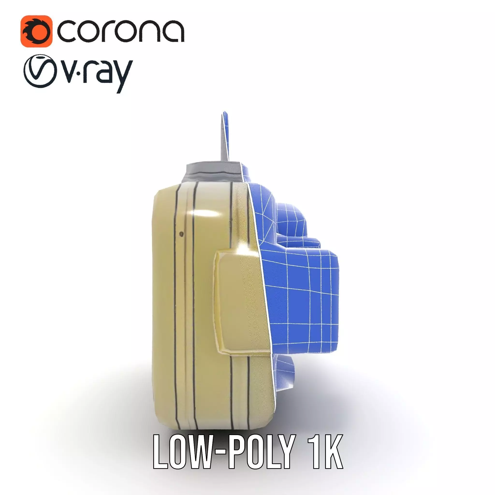 Portable Military Radar Device model pack Low-poly 3D model_32