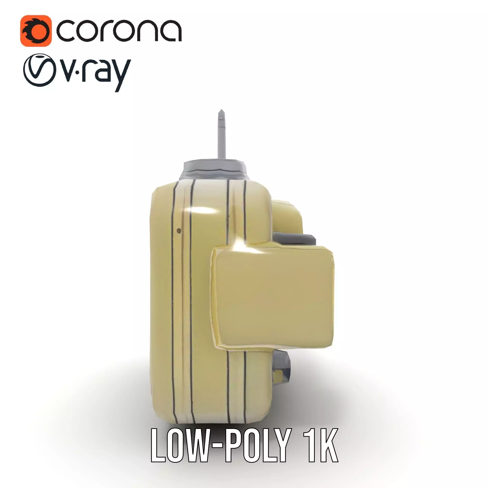 Portable Military Radar Device model pack Low-poly 3D model_20