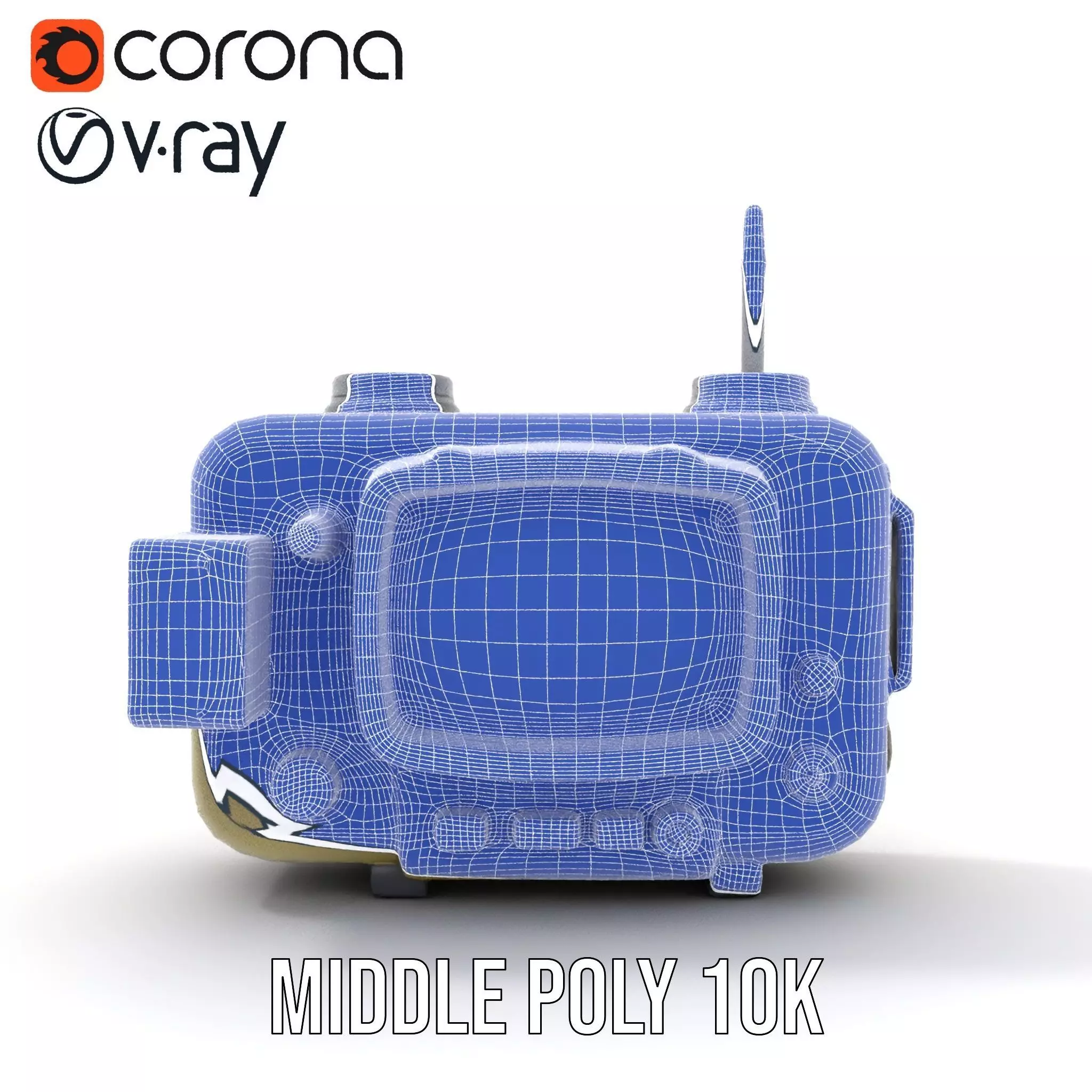 Portable Military Radar Device model pack Low-poly 3D model_31