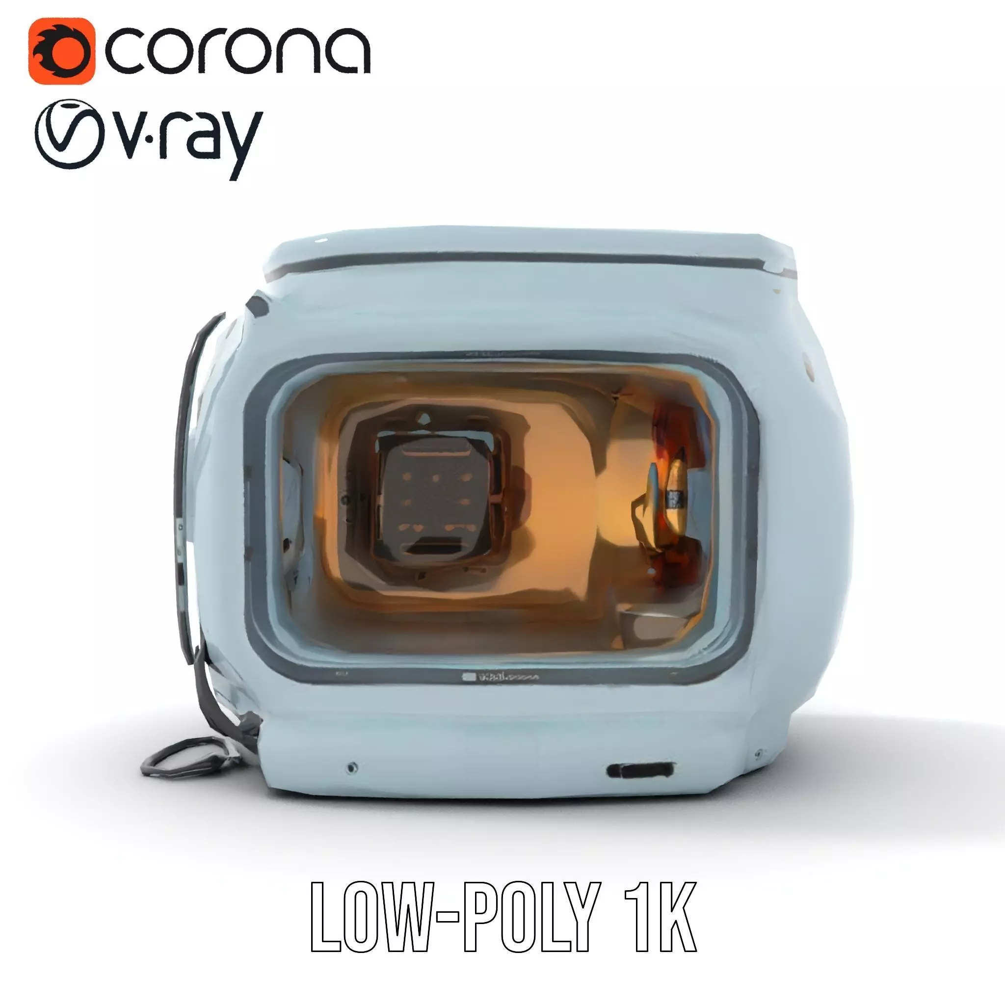 Futuristic Oven Appliance Model Pack Low-poly 3D model_18