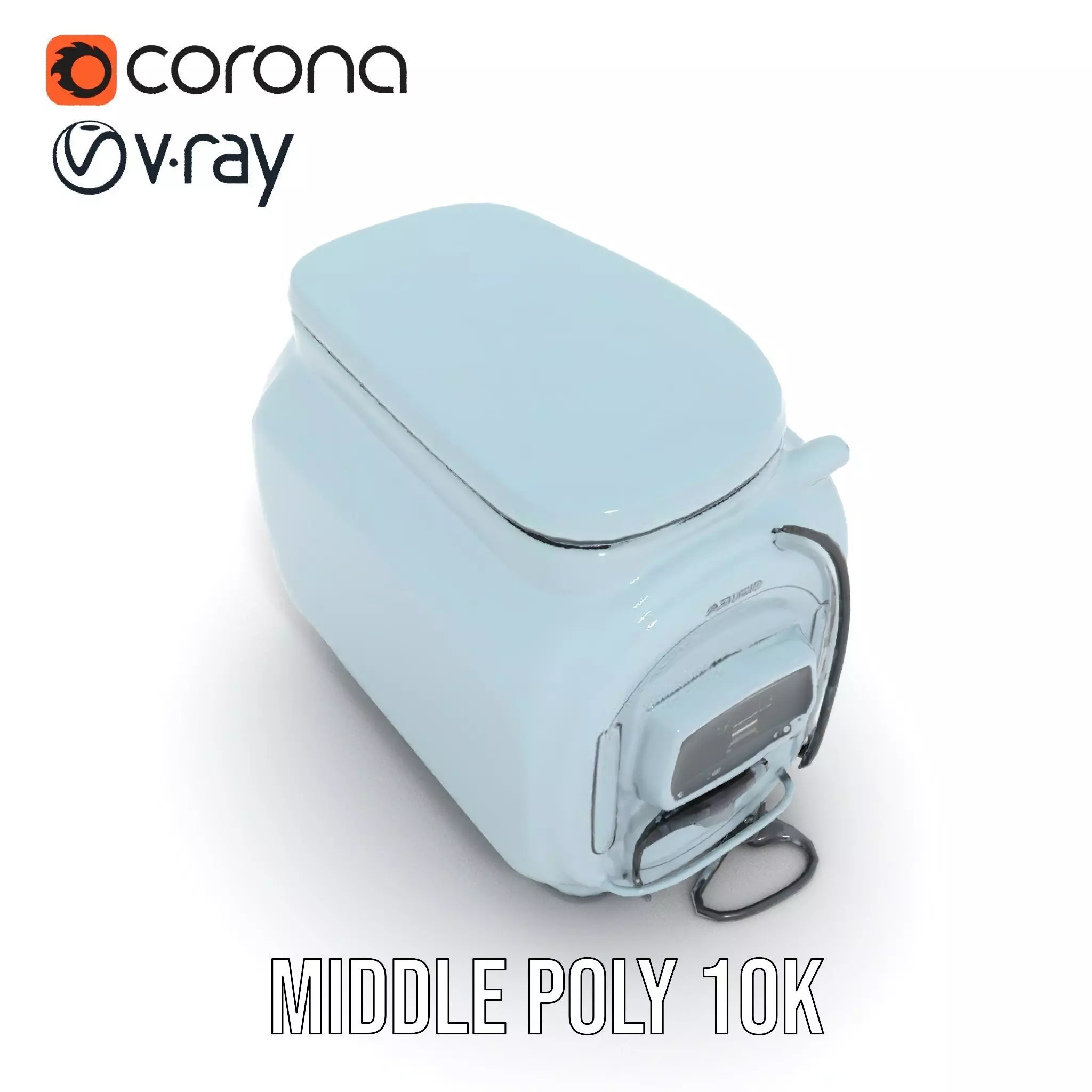 Futuristic Oven Appliance Model Pack Low-poly 3D model_14