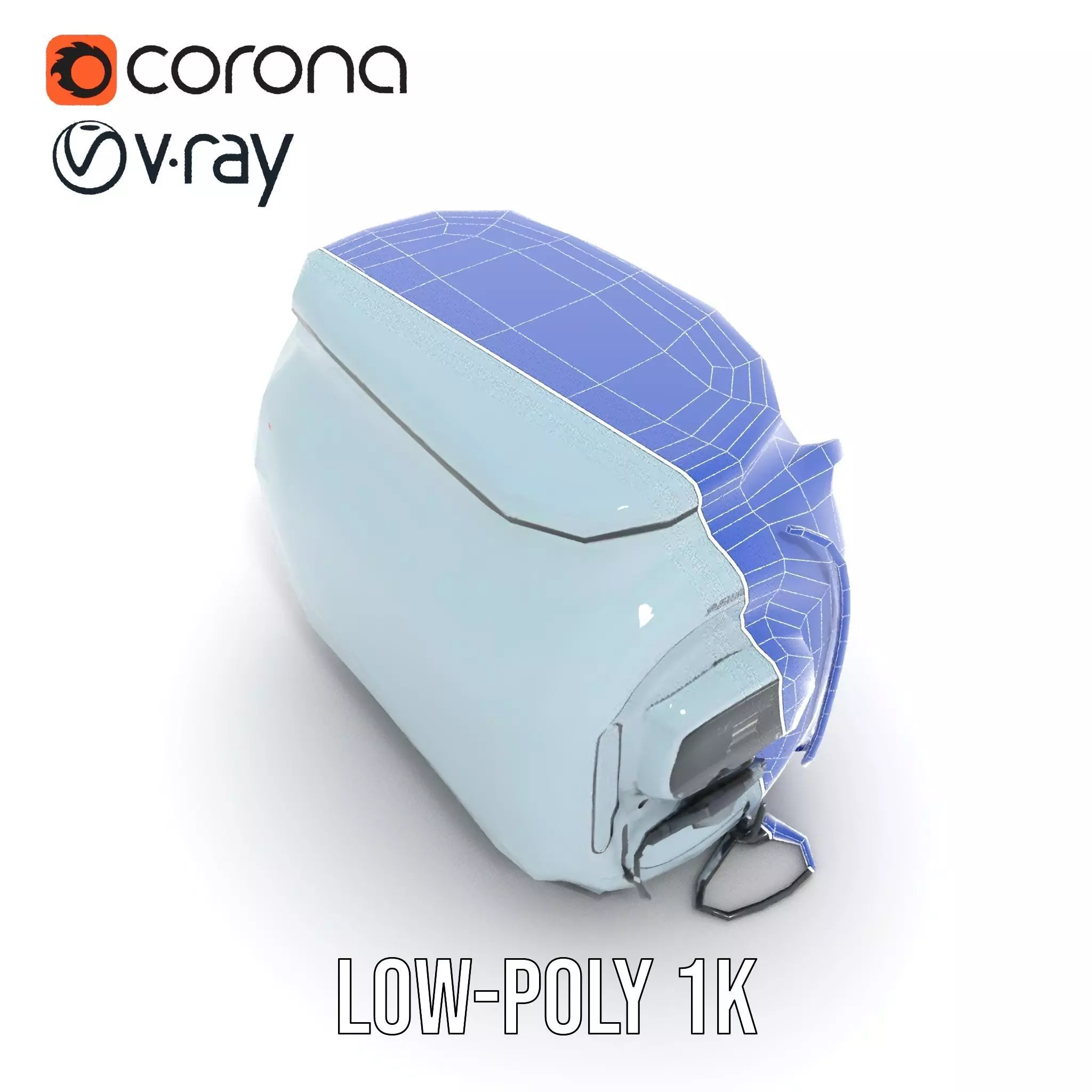 Futuristic Oven Appliance Model Pack Low-poly 3D model_29