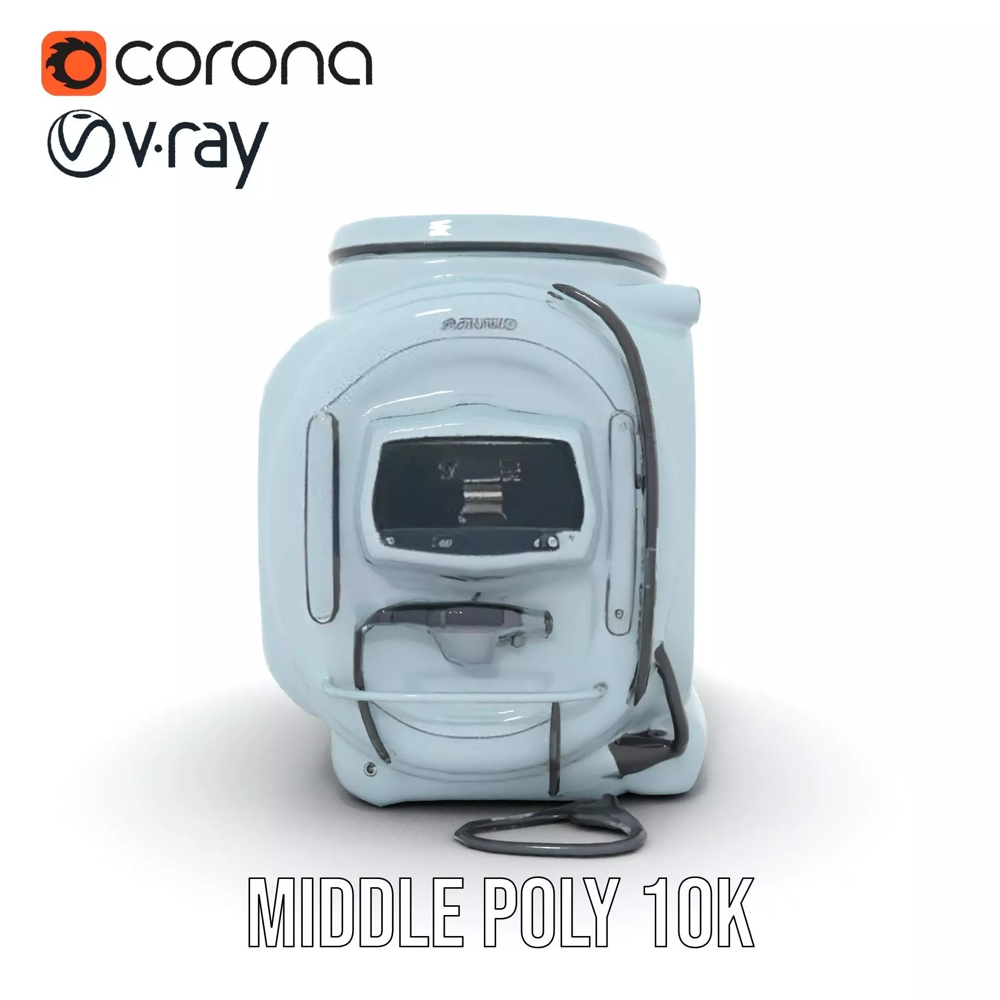 Futuristic Oven Appliance Model Pack Low-poly 3D model_17