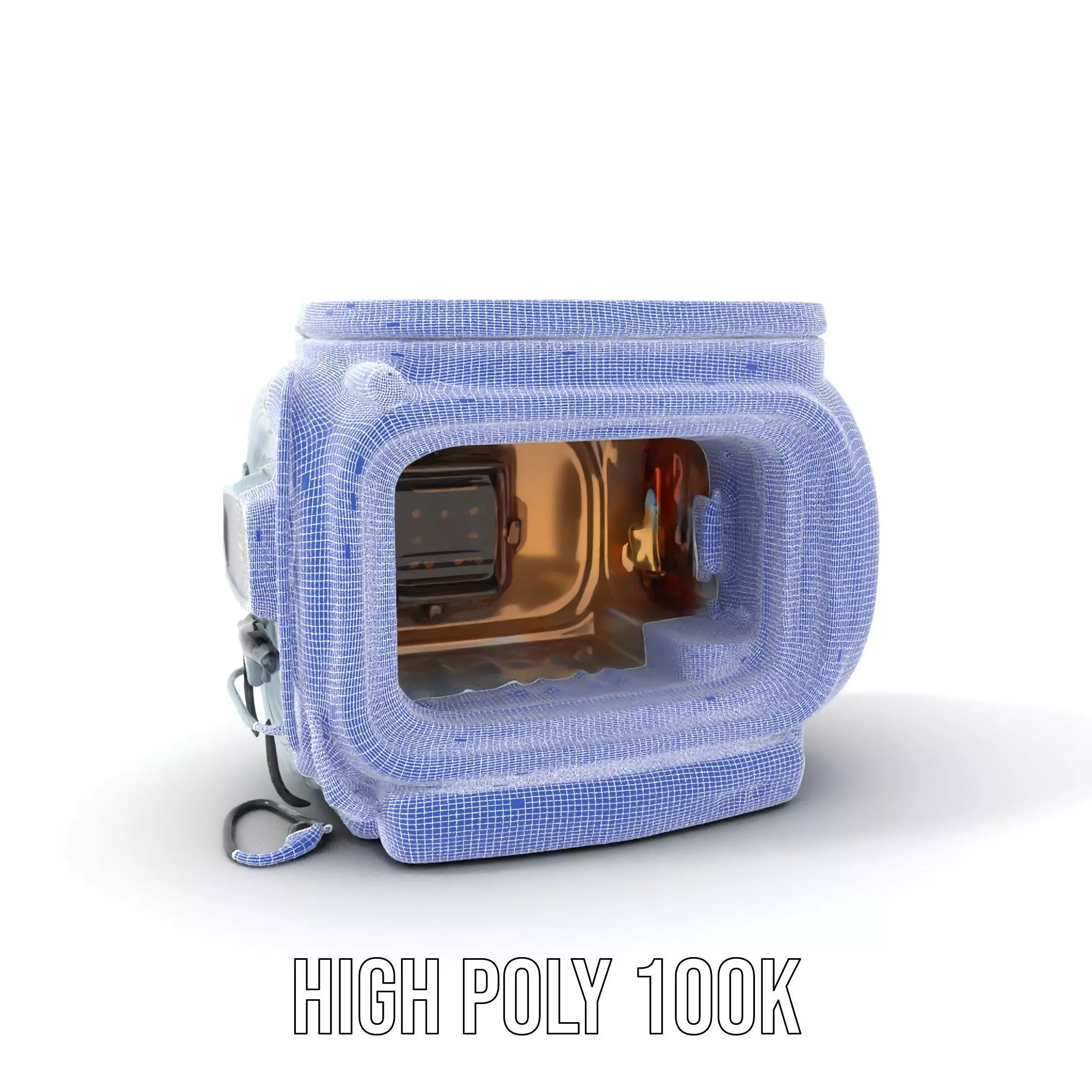 Futuristic Oven Appliance Model Pack Low-poly 3D model_5